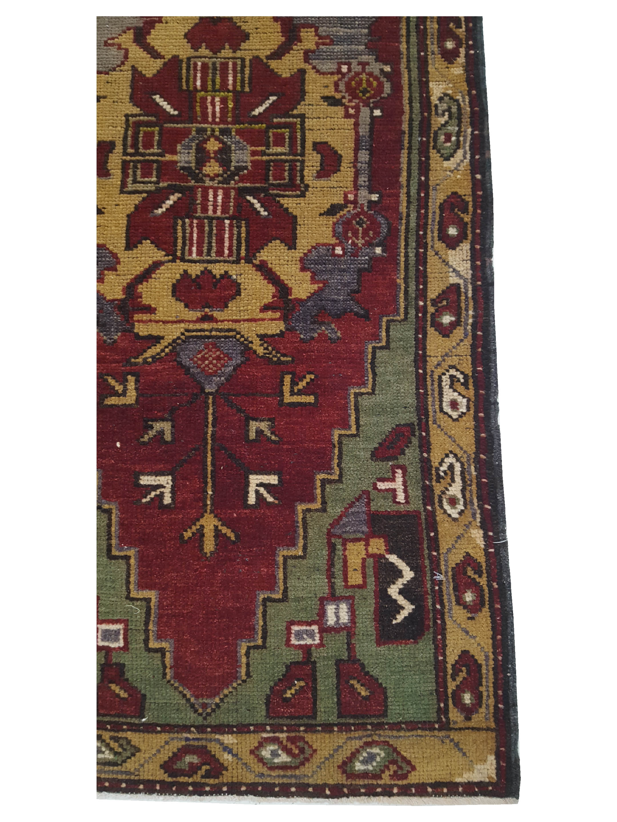Anatolian Hand Knotted Burgundy 2x4 - Image 4 of 4