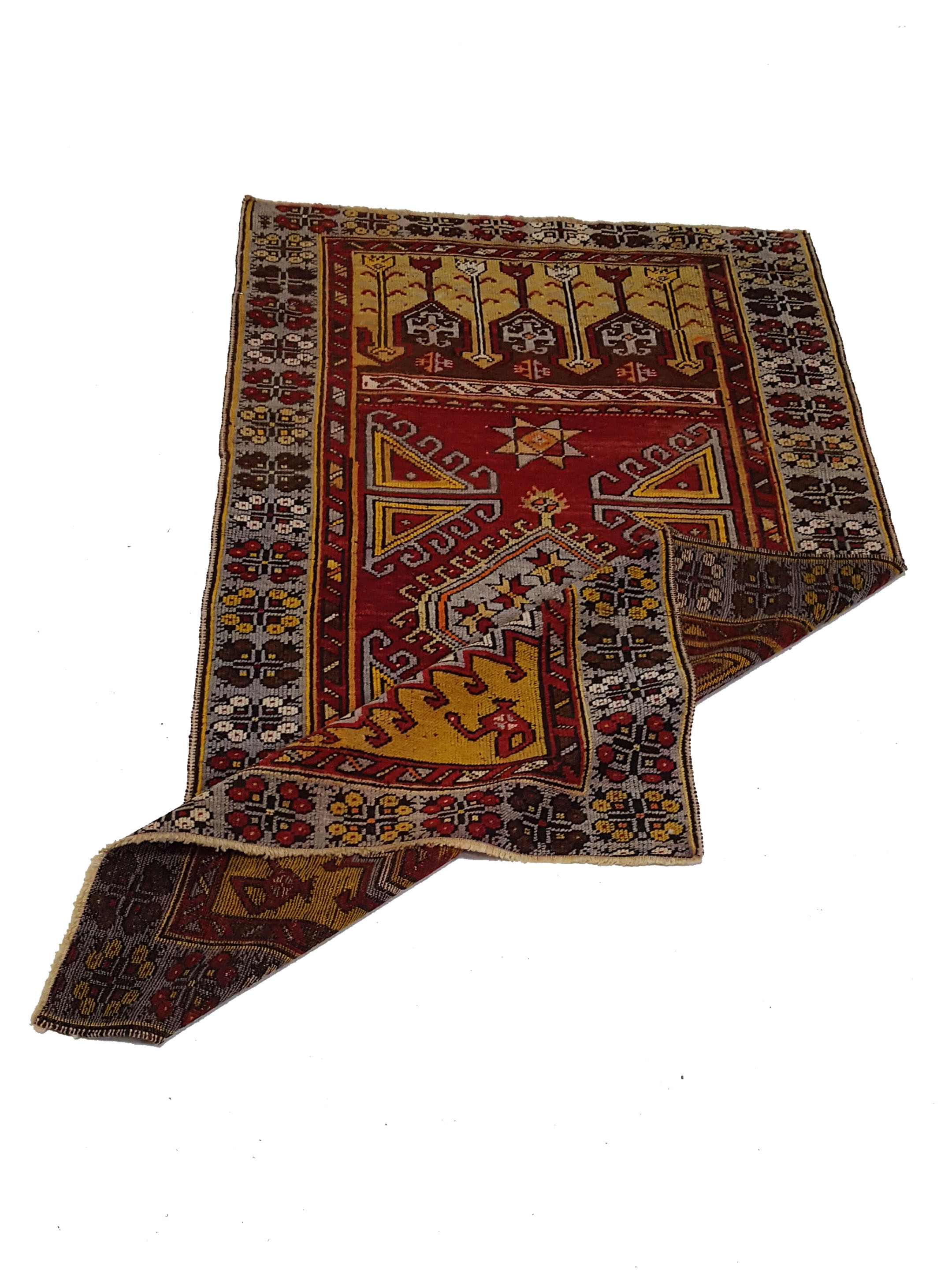 Anatolian Hand Knotted Red 3x5 - Image 3 of 5