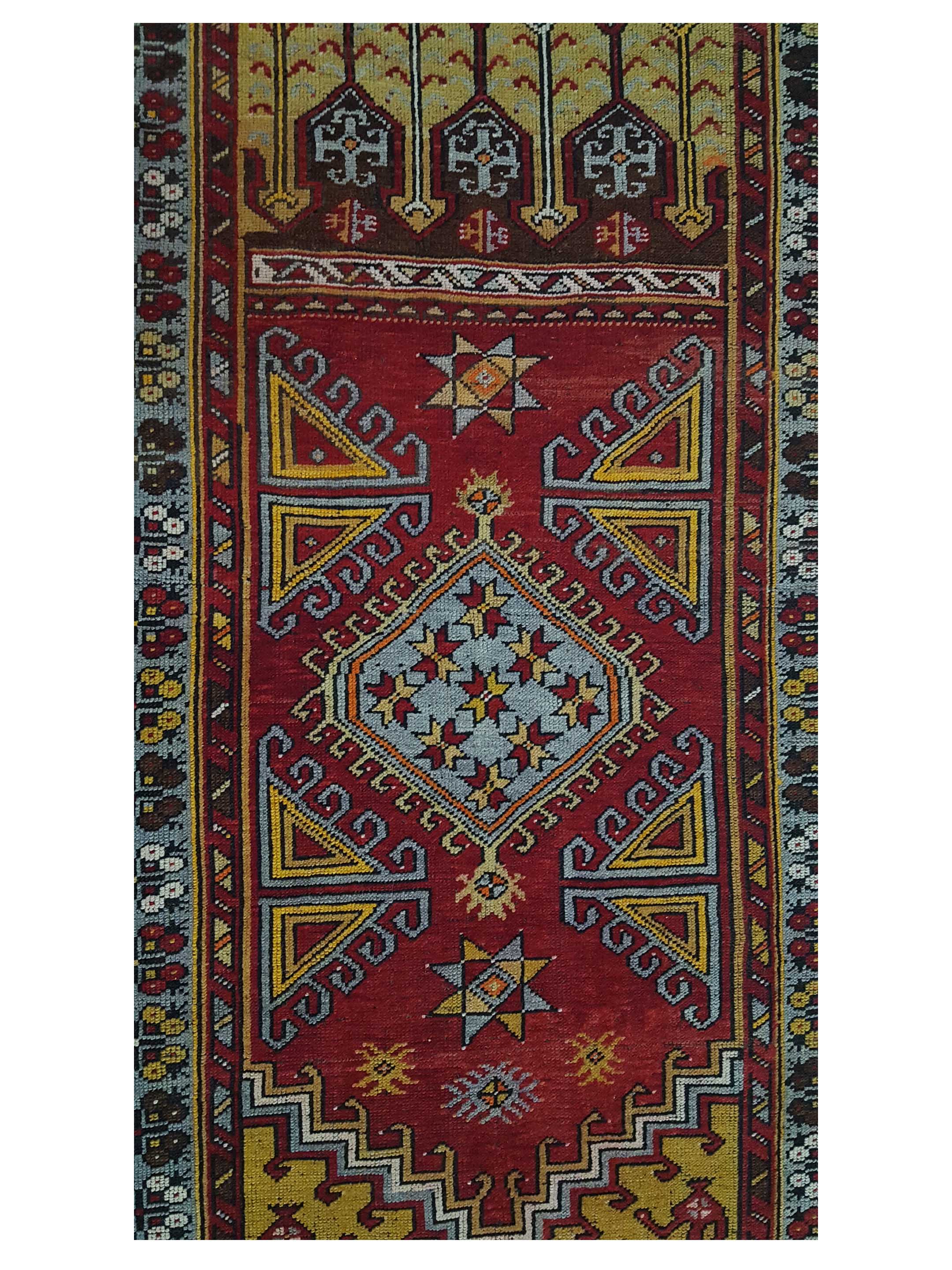 Anatolian Hand Knotted Red 3x5 - Image 5 of 5