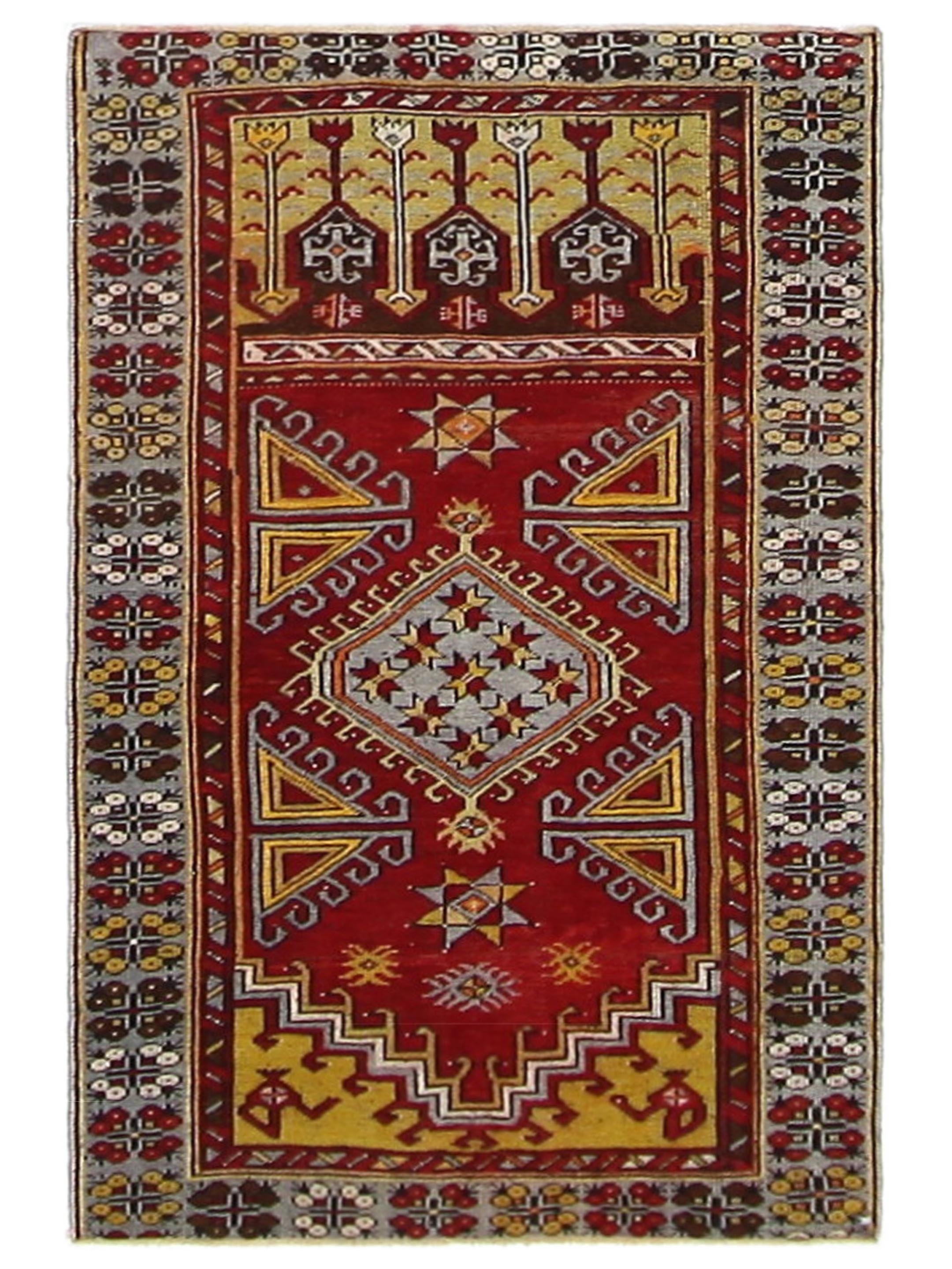 Anatolian Hand Knotted Red 3x5