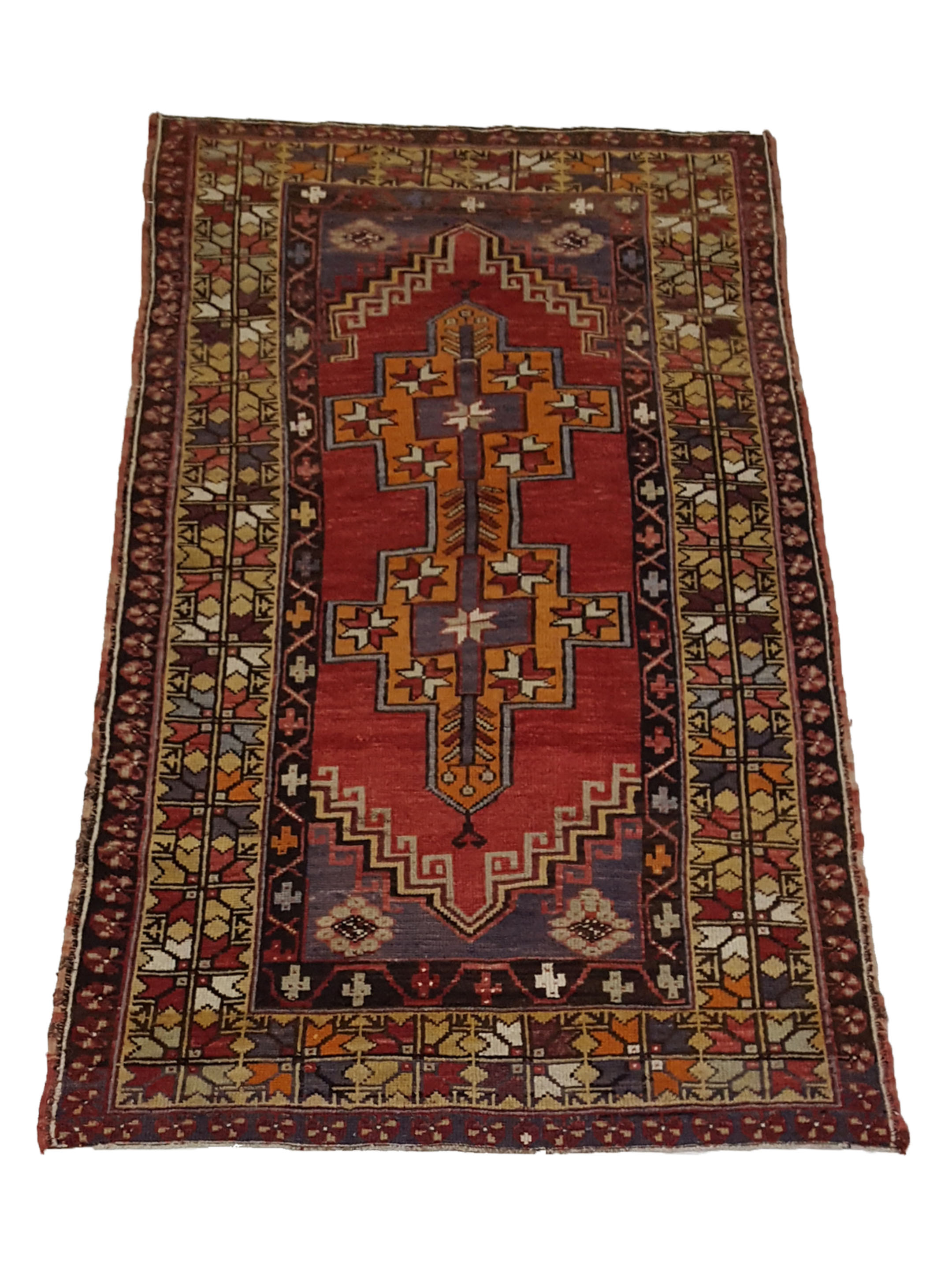 Anatolian Hand Knotted Red 4x6 - Image 2 of 5