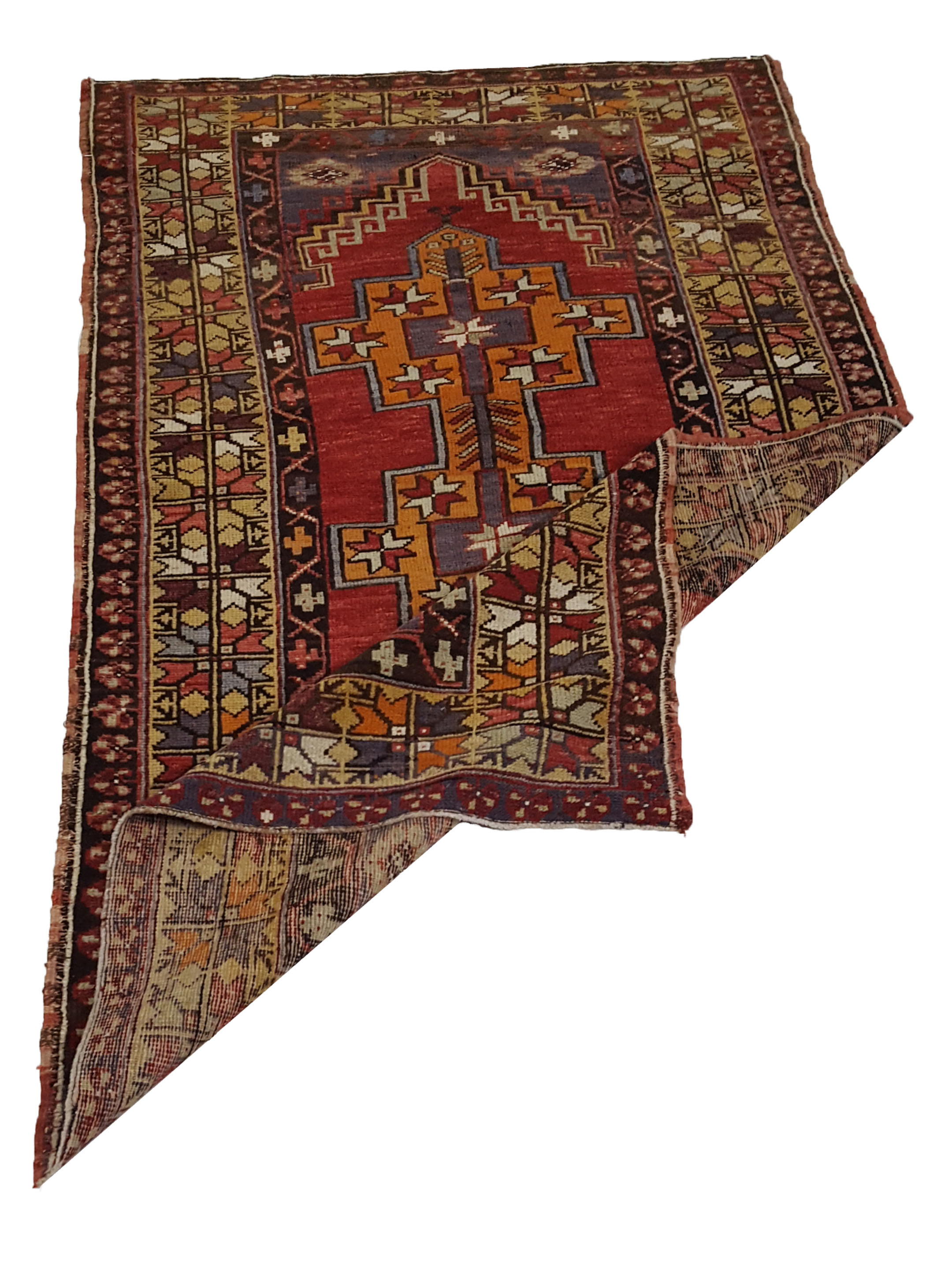Anatolian Hand Knotted Red 4x6 - Image 3 of 5