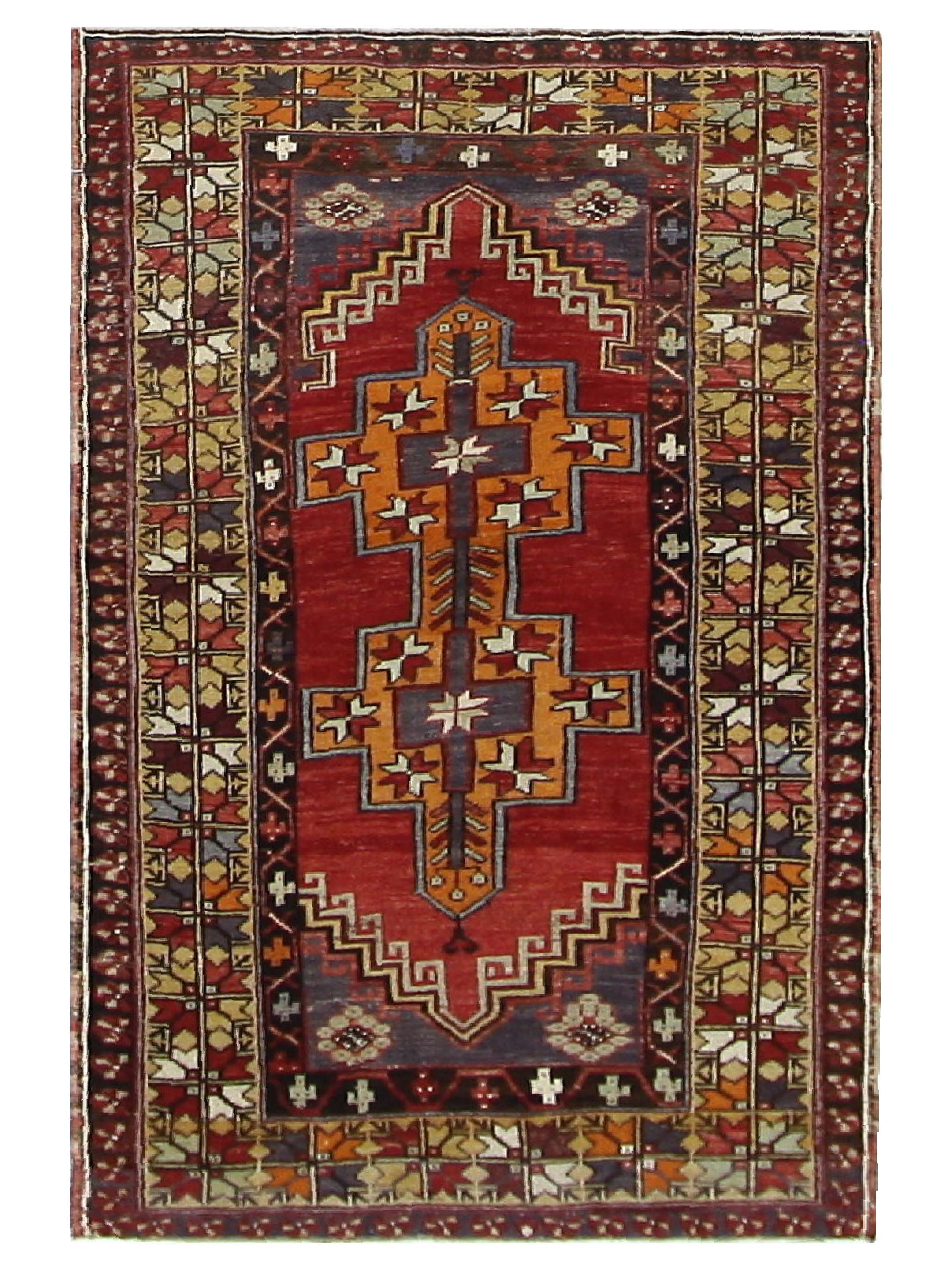 Anatolian Hand Knotted Red 4x6