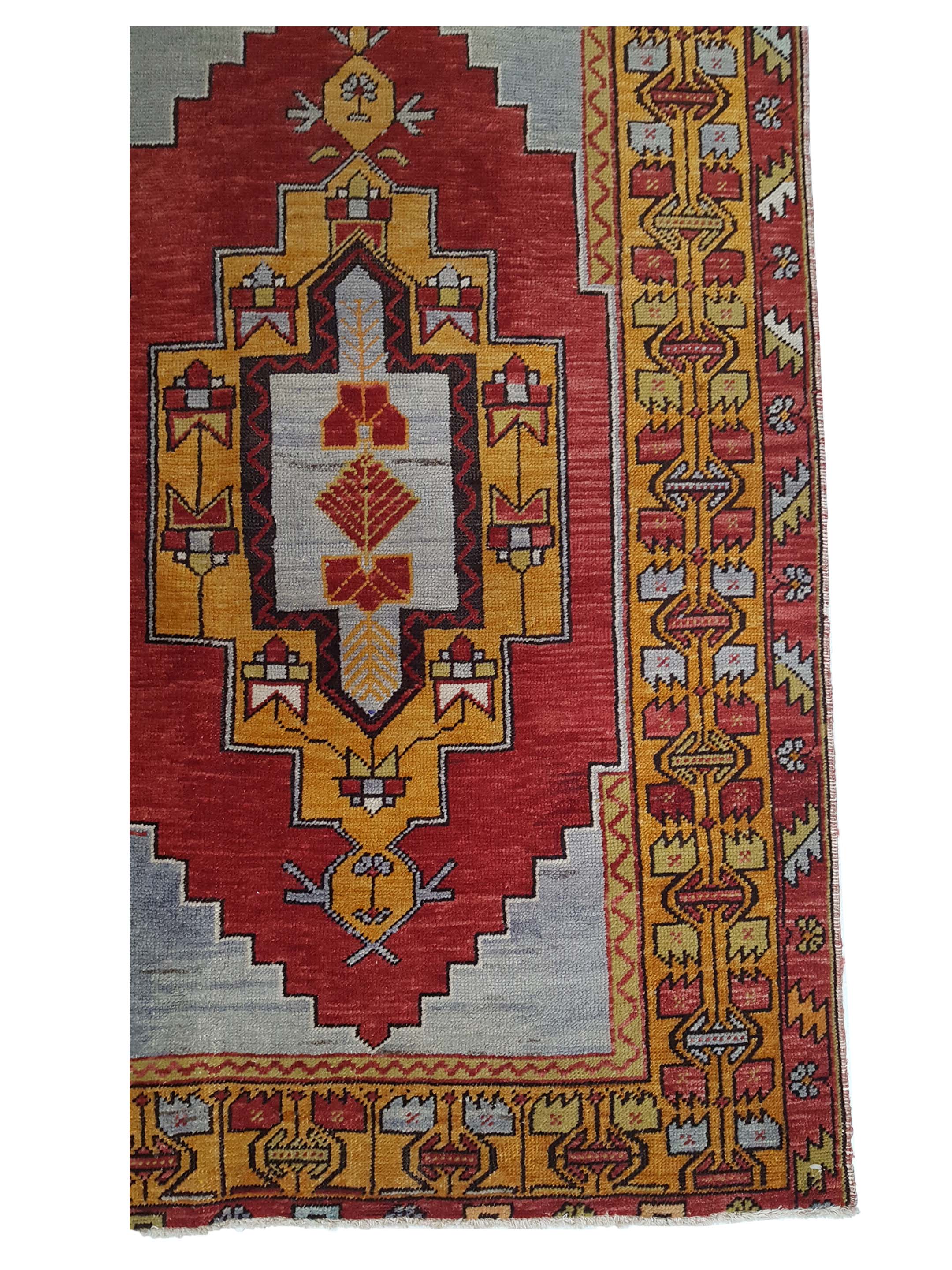 Anatolian Hand Knotted Red 3x5 - Image 3 of 3