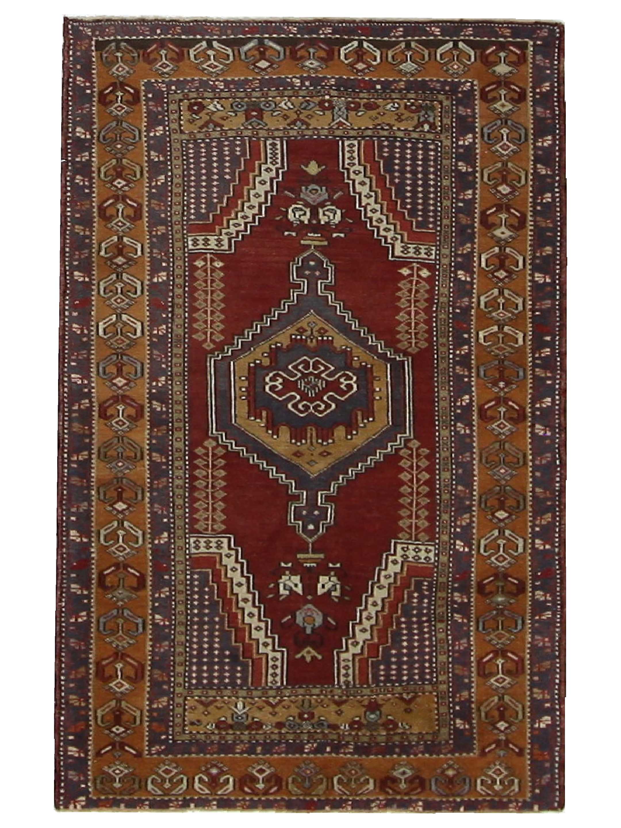 Anatolian Hand Knotted Rust 4x6