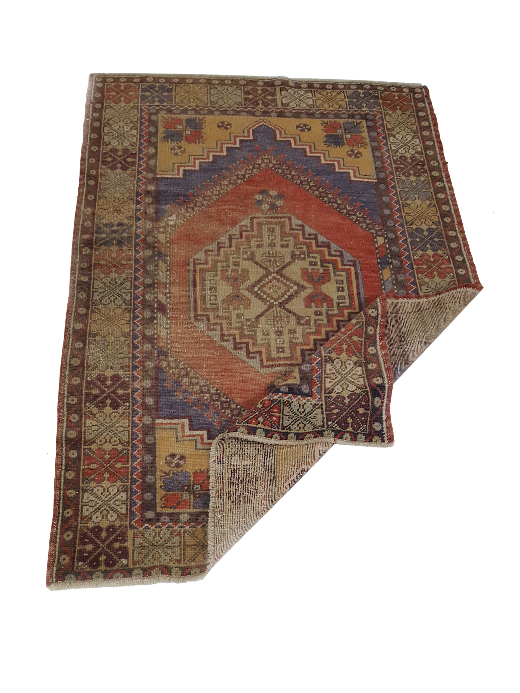 Anatolian Hand Knotted Orange 4x6 - Image 3 of 5