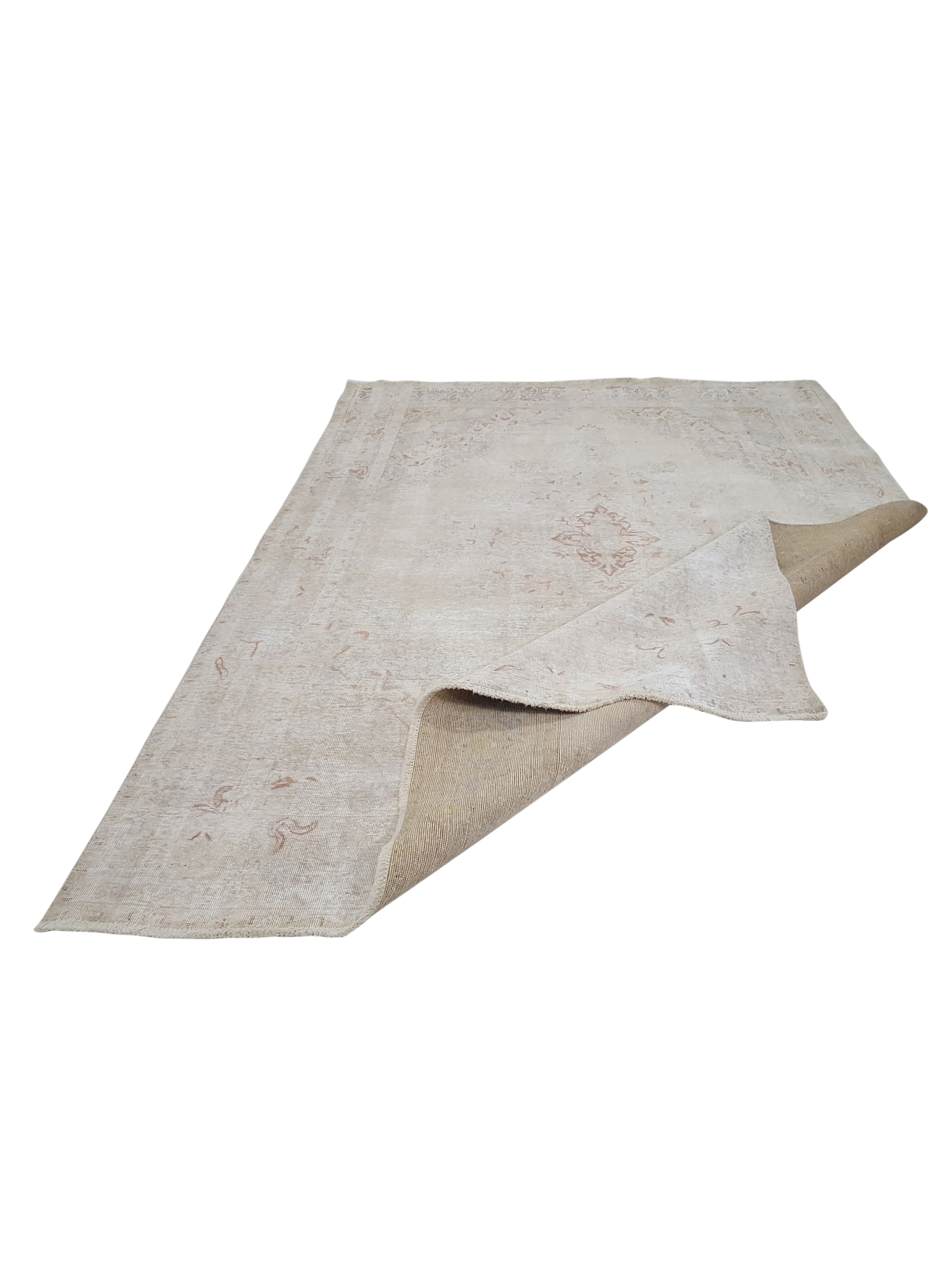 Vintage Hand Knotted Ivory 8x11 - Image 3 of 6