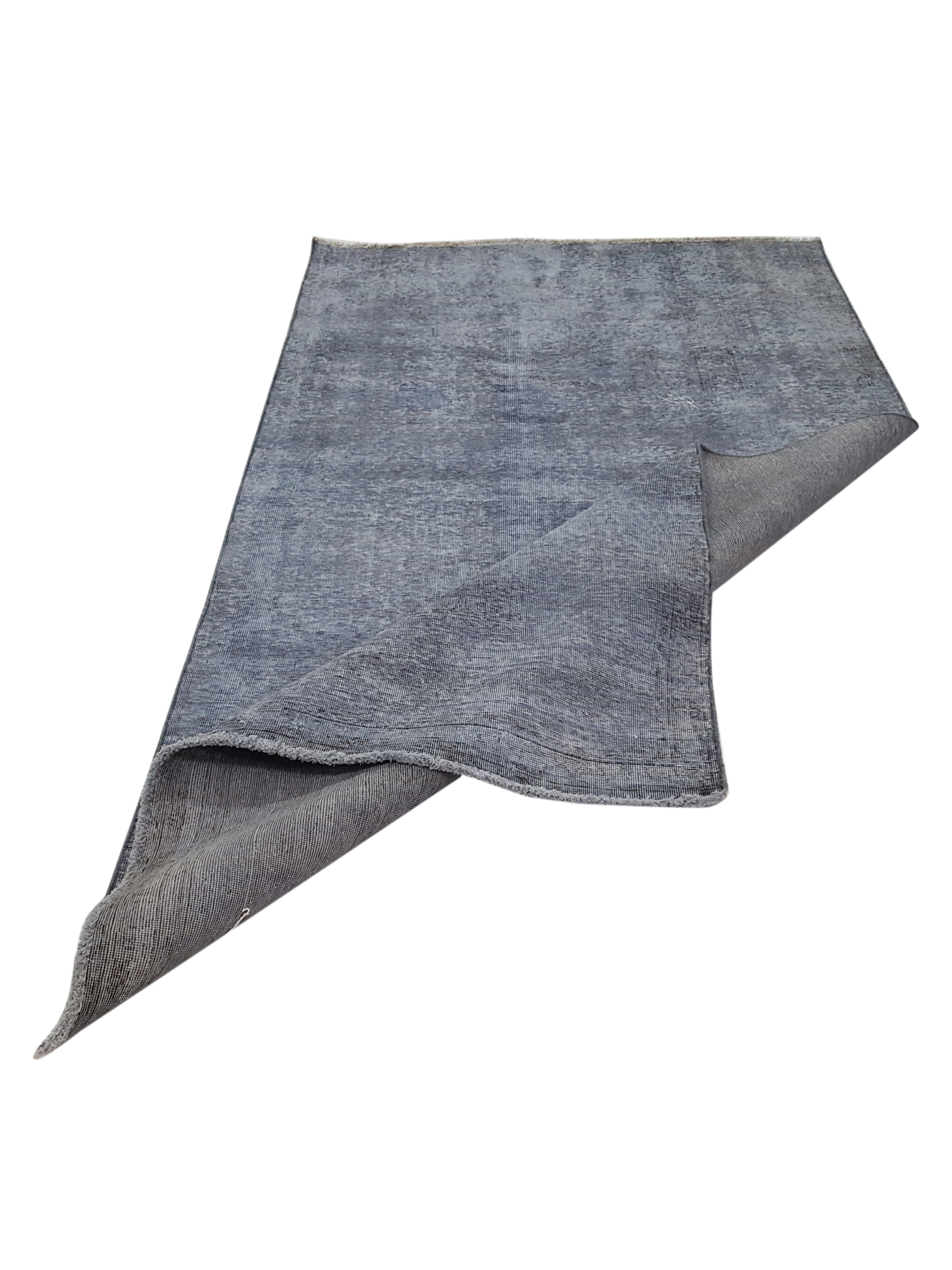 Overdyed Hand Knotted Grey 5x9 - Image 3 of 6