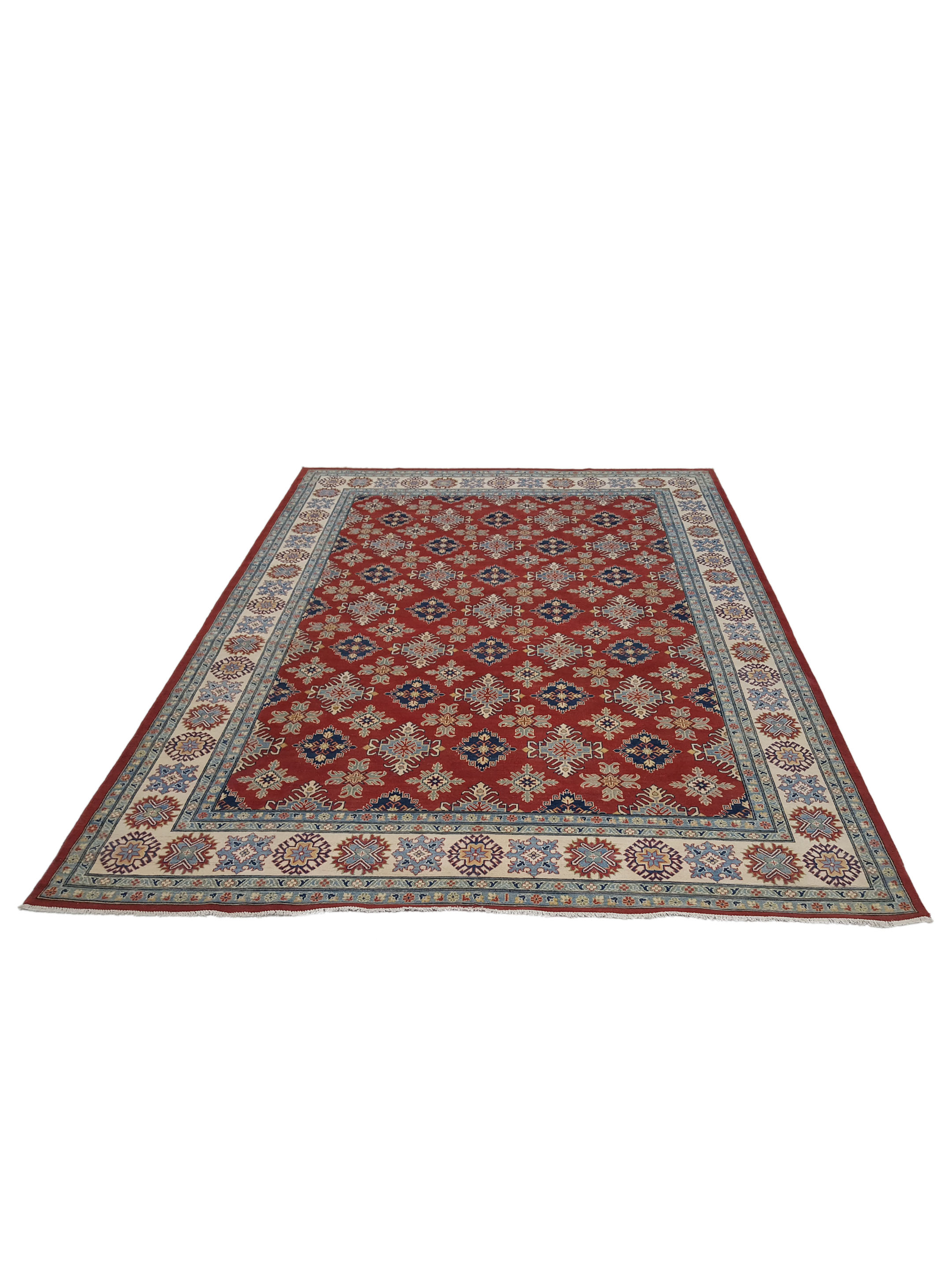 Kazak Hand Knotted Red 10x13 - Image 2 of 6