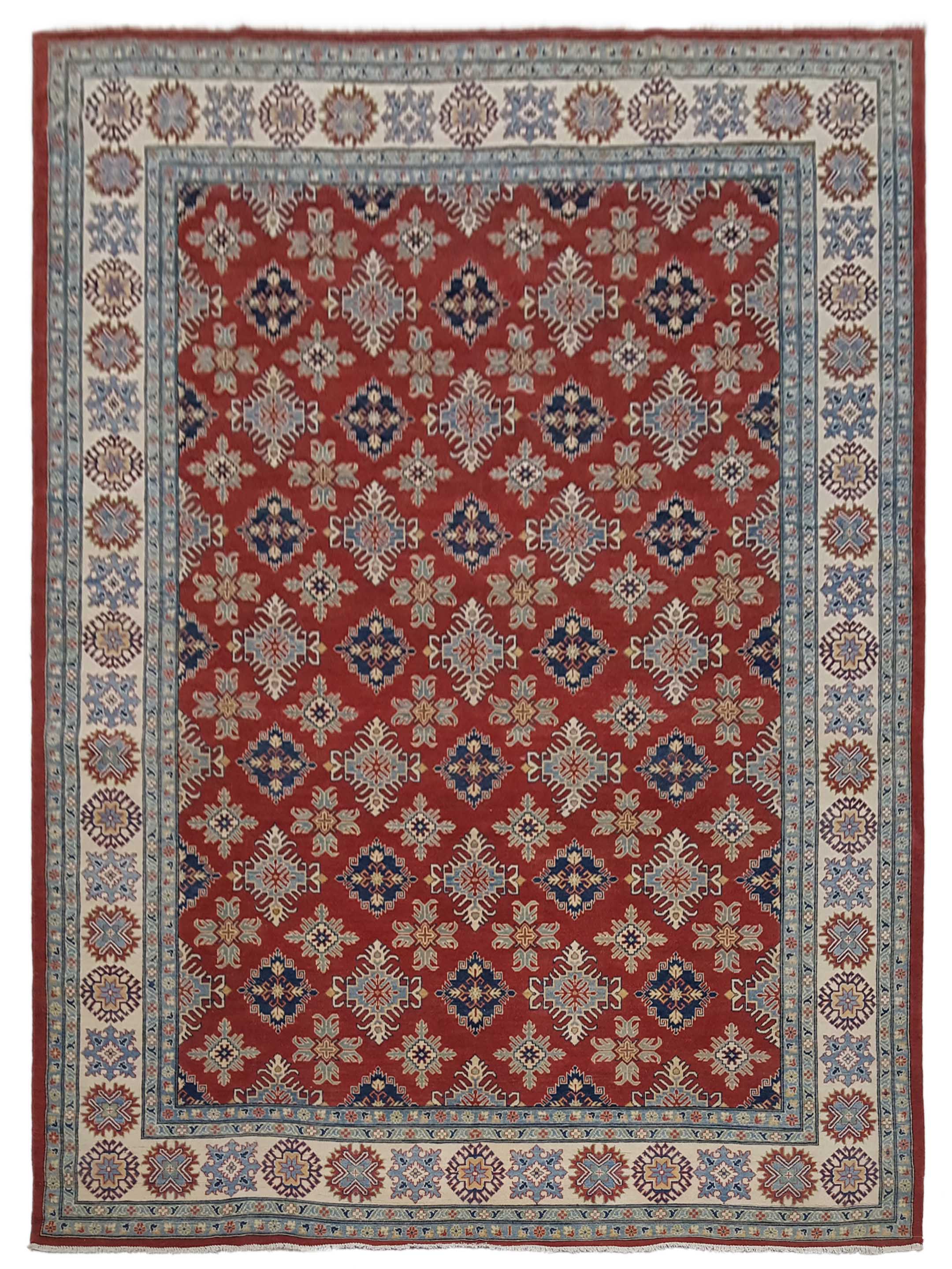 Kazak Hand Knotted Red 10x13