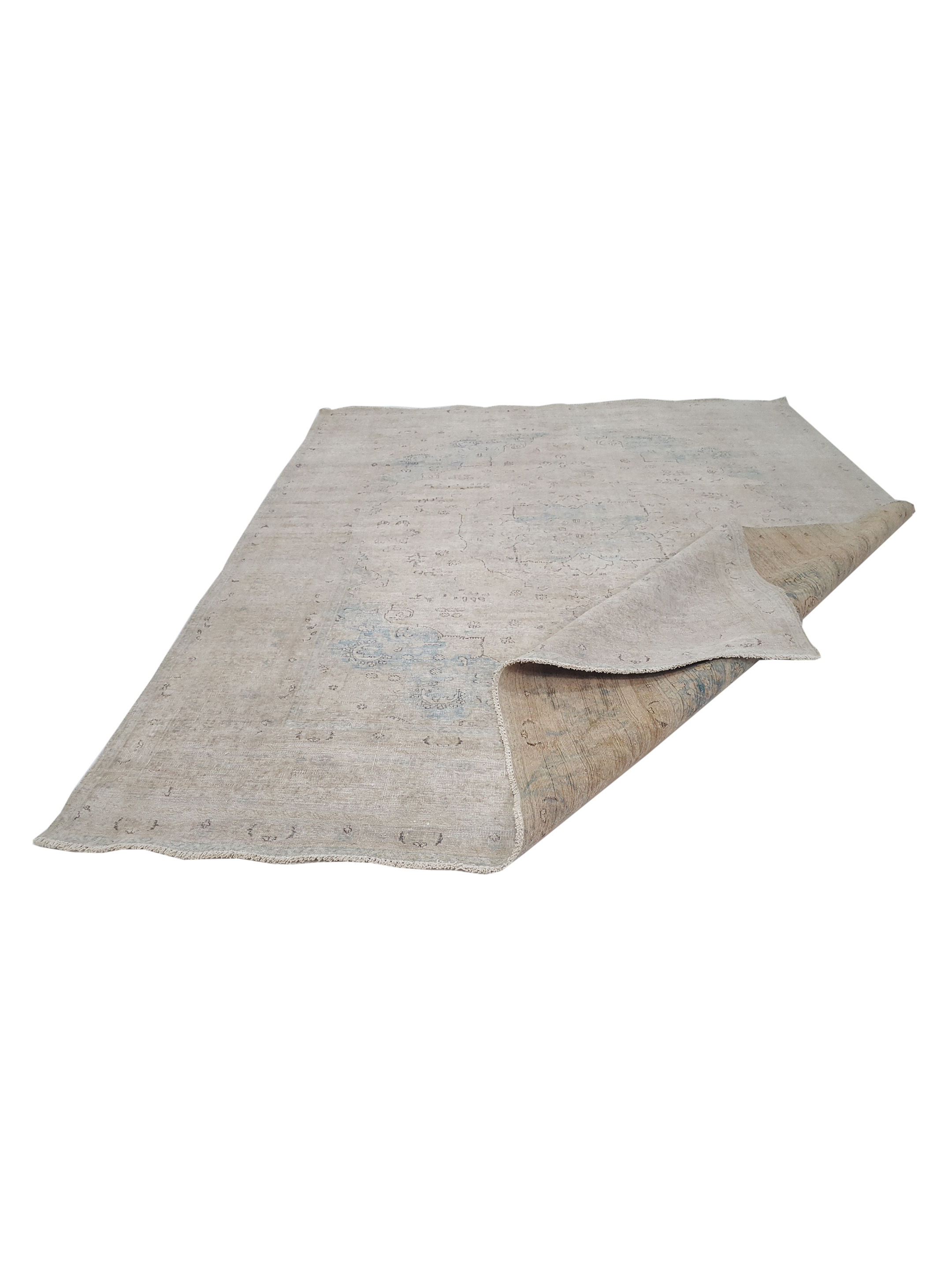 Vintage Hand Knotted Ivory 10x13 - Image 3 of 6