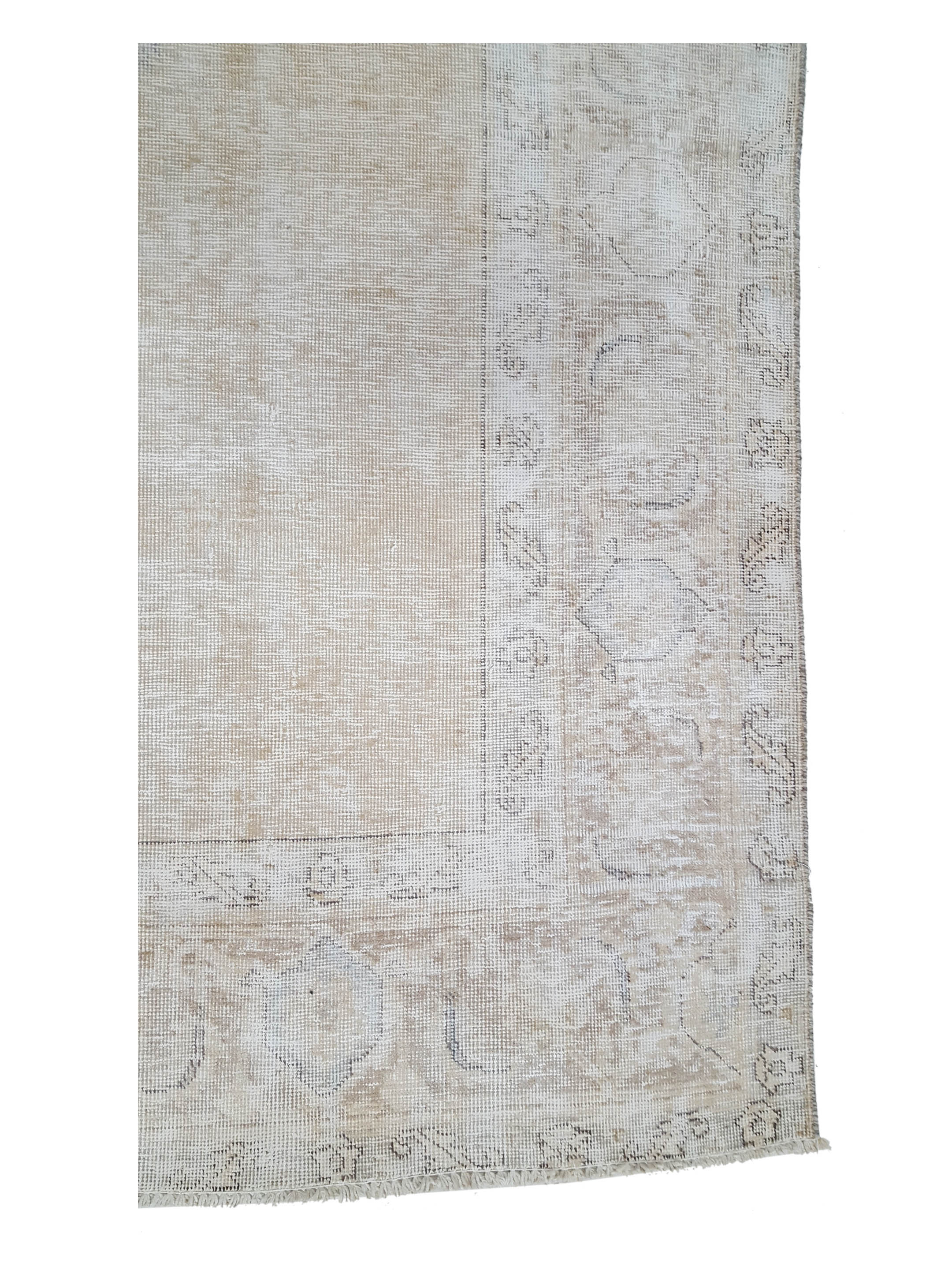 Vintage Hand Knotted Ivory 6x11 - Image 4 of 6