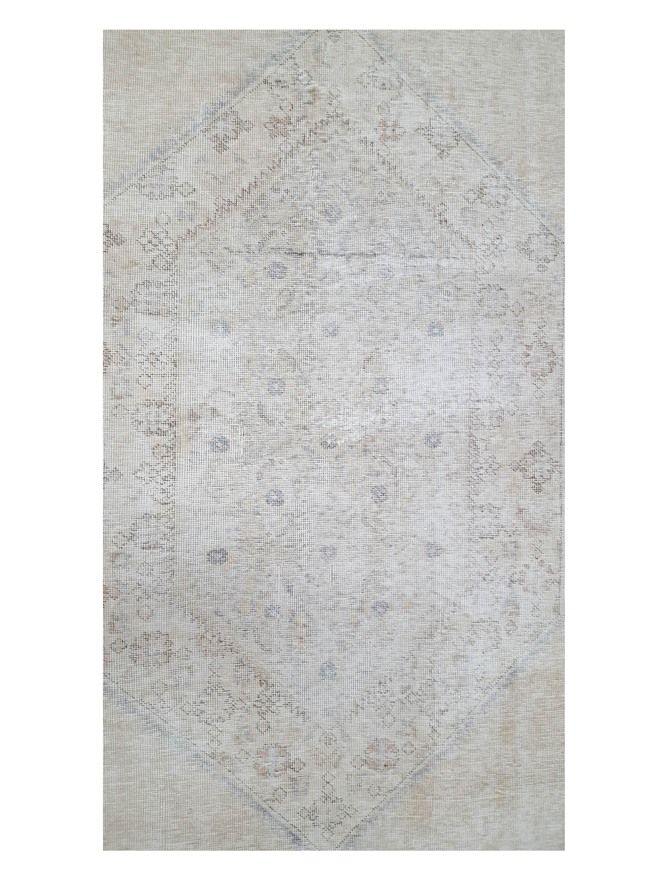 Vintage Hand Knotted Ivory 6x11 - Image 5 of 6