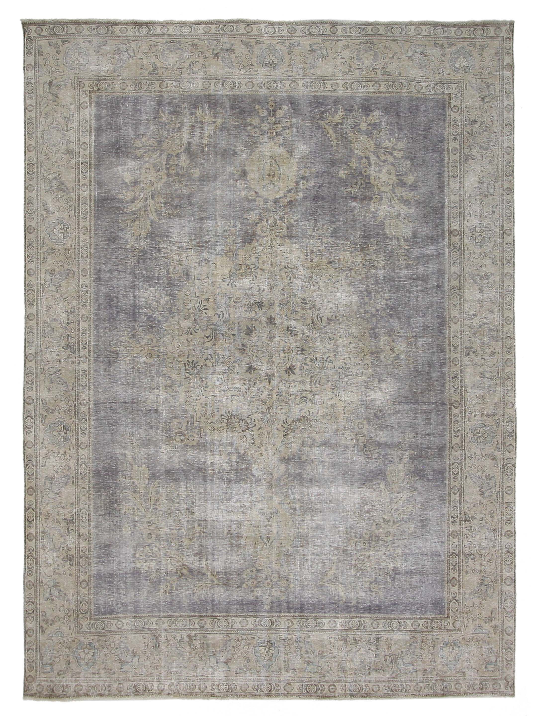 Vintage Hand Knotted Ivory 10x13