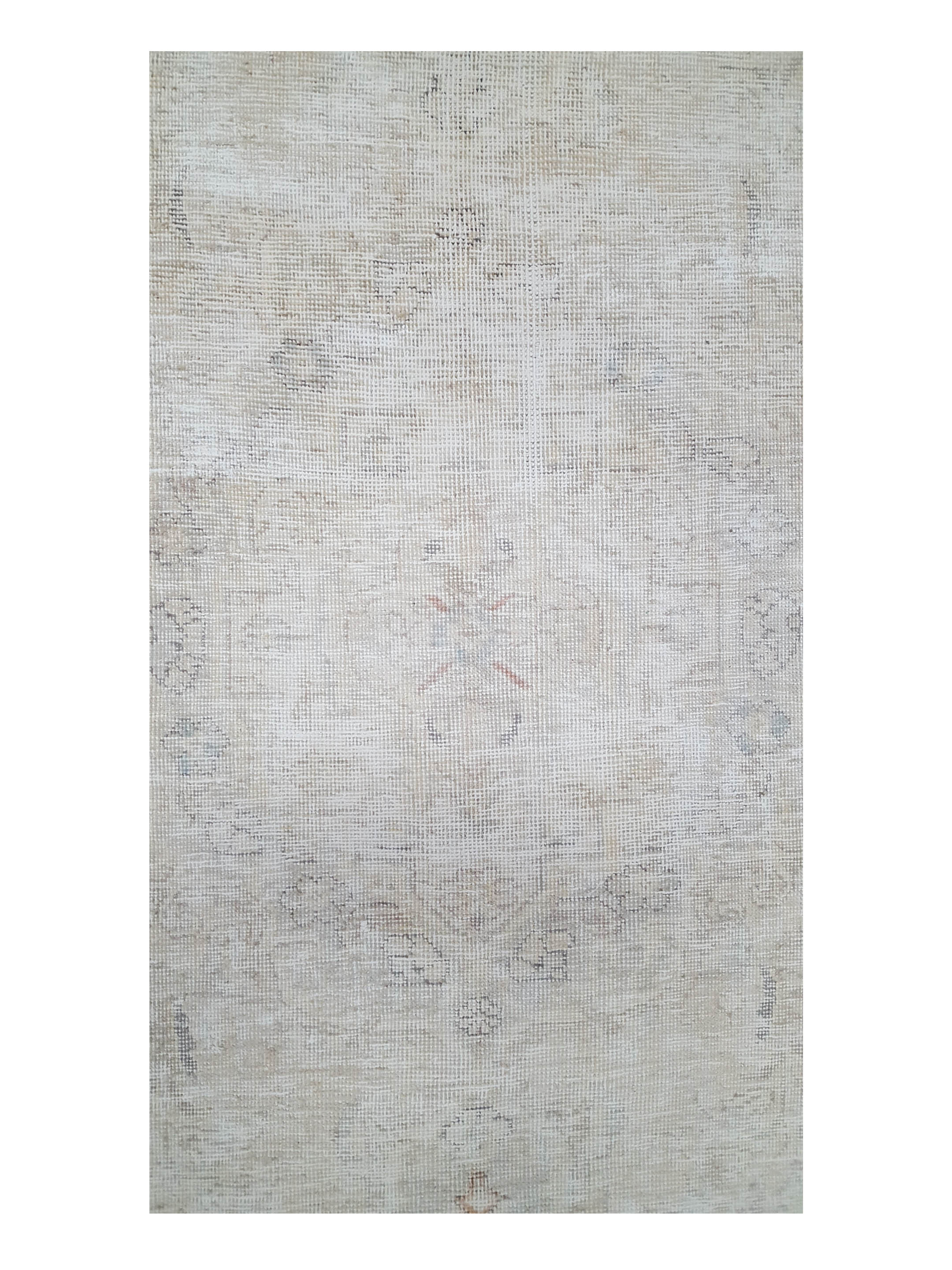 Vintage Hand Knotted Ivory 6x9 - Image 5 of 6