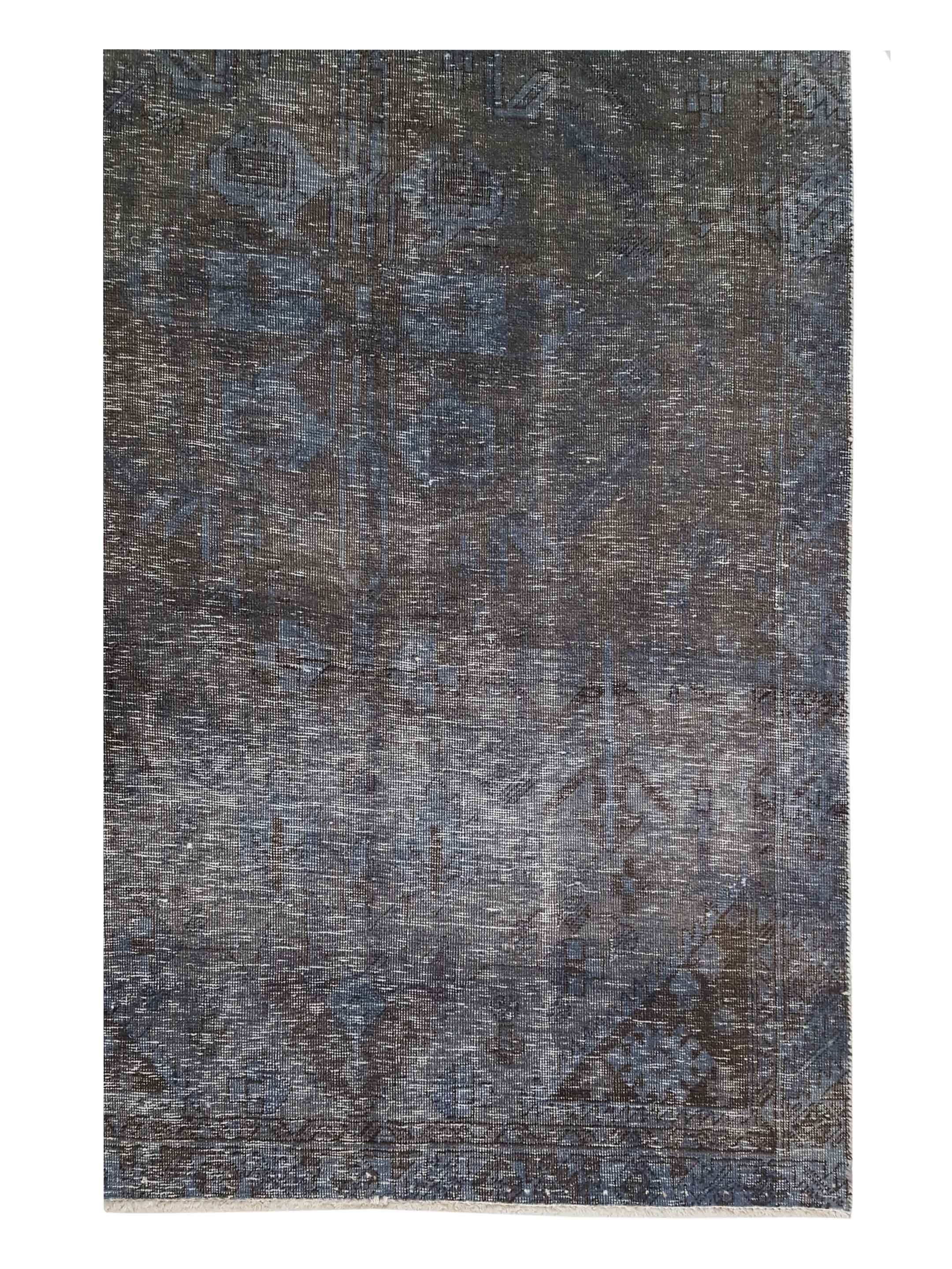 Overdyed Hand Knotted Grey 3x13 - Image 4 of 6