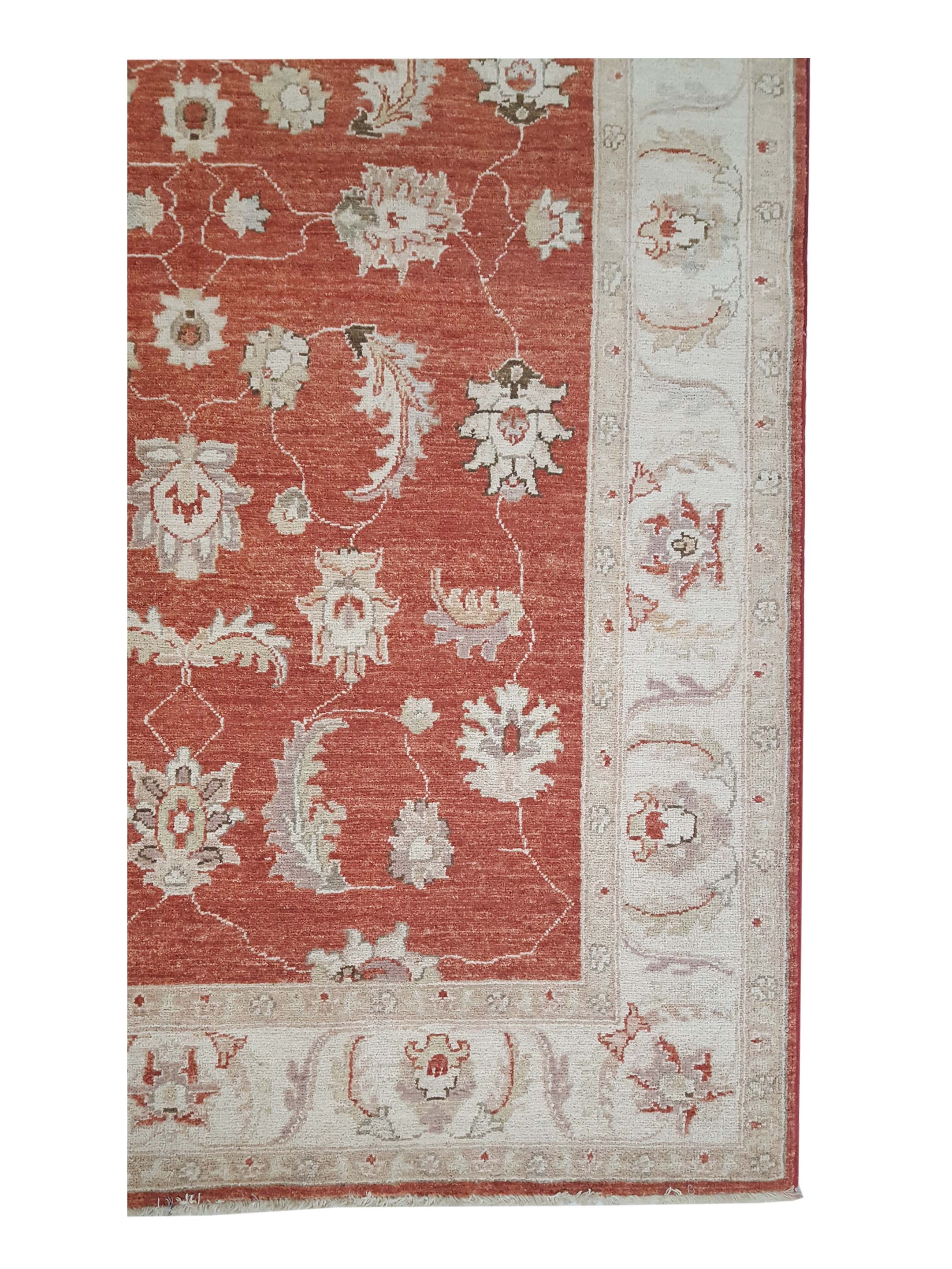 Ziegler Hand Knotted Red 5x7 - Image 4 of 6