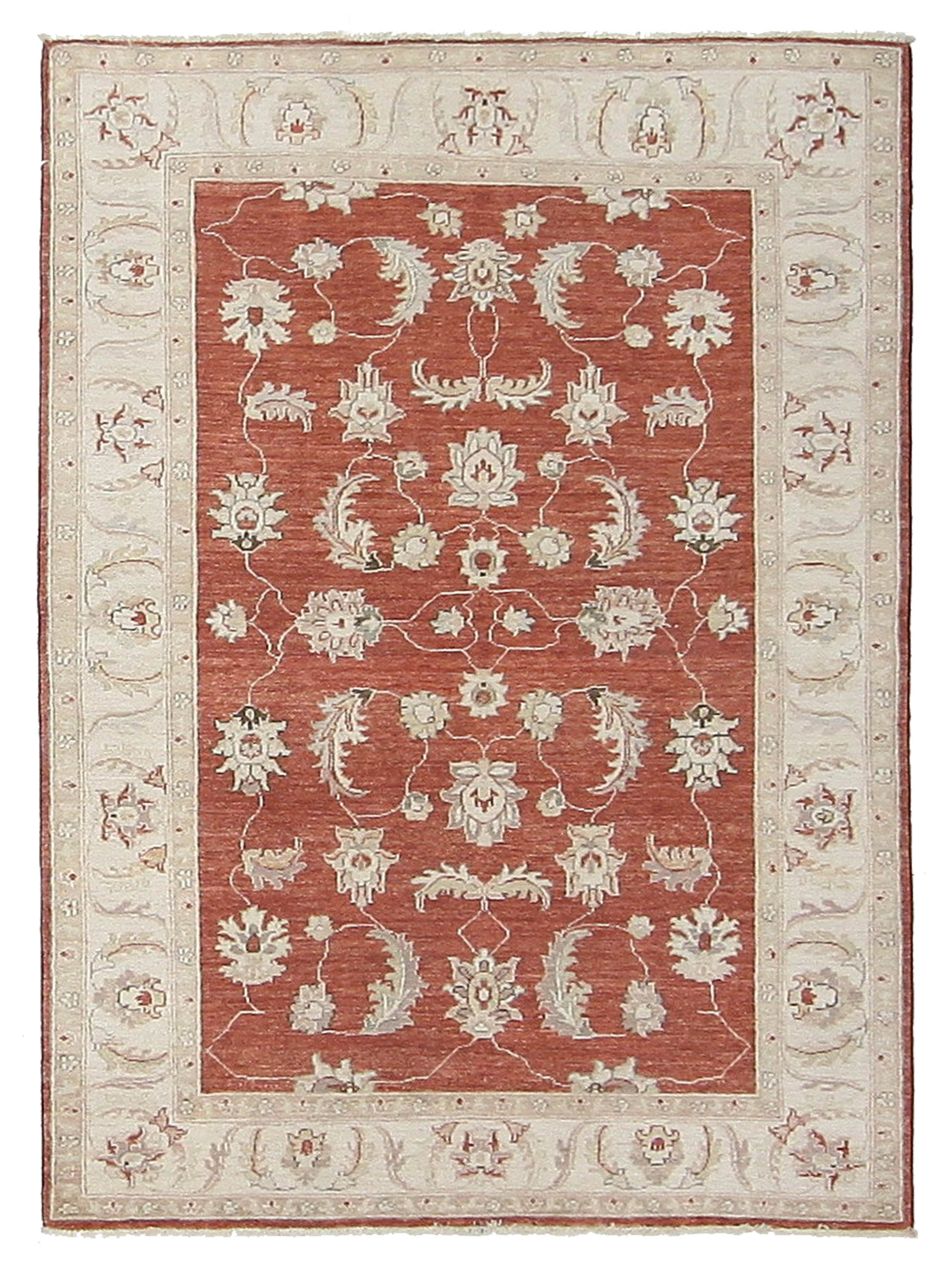 Ziegler Hand Knotted Red 5x7