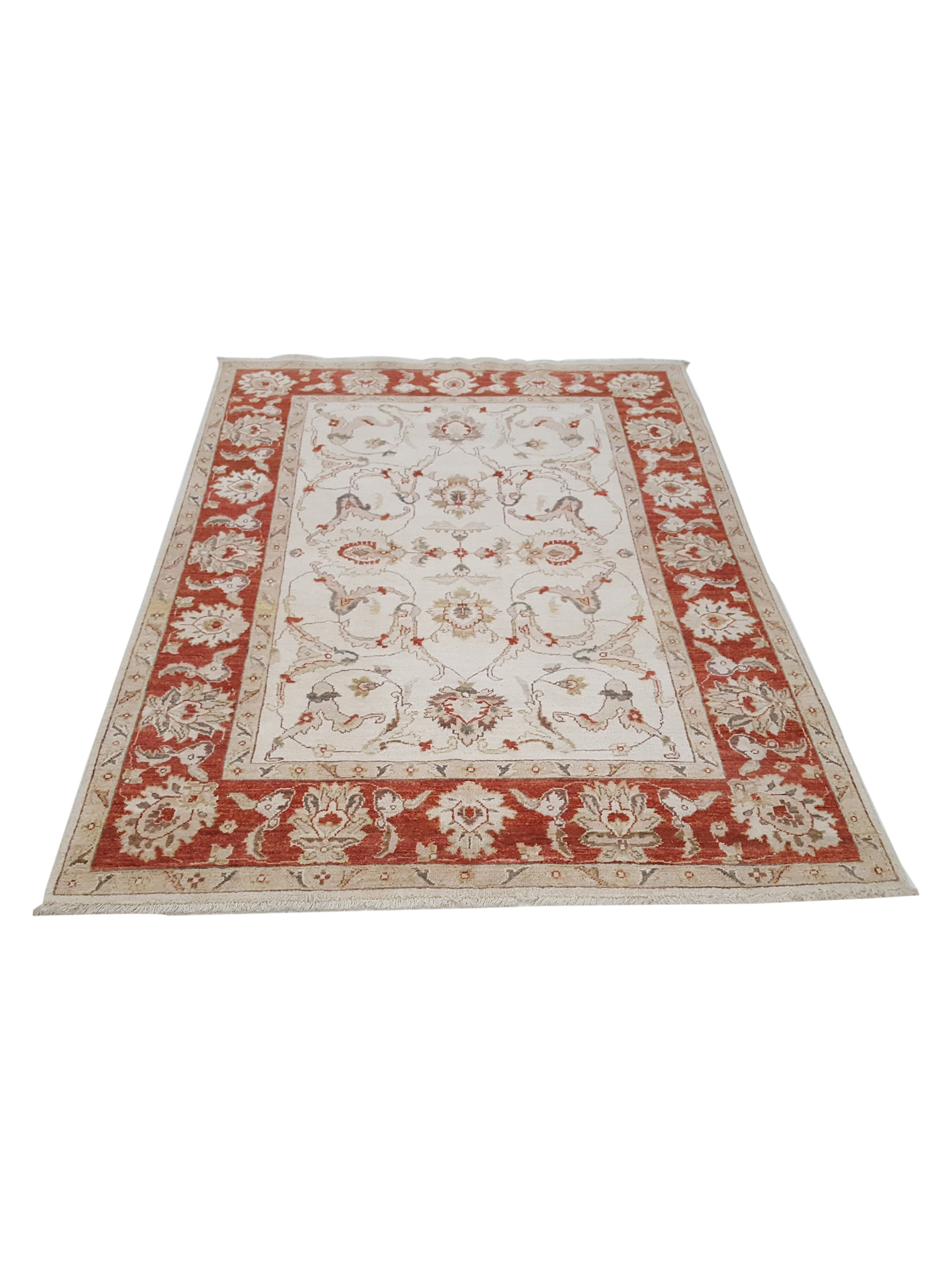 Ziegler Hand Knotted Ivory 5x7 - Image 2 of 7