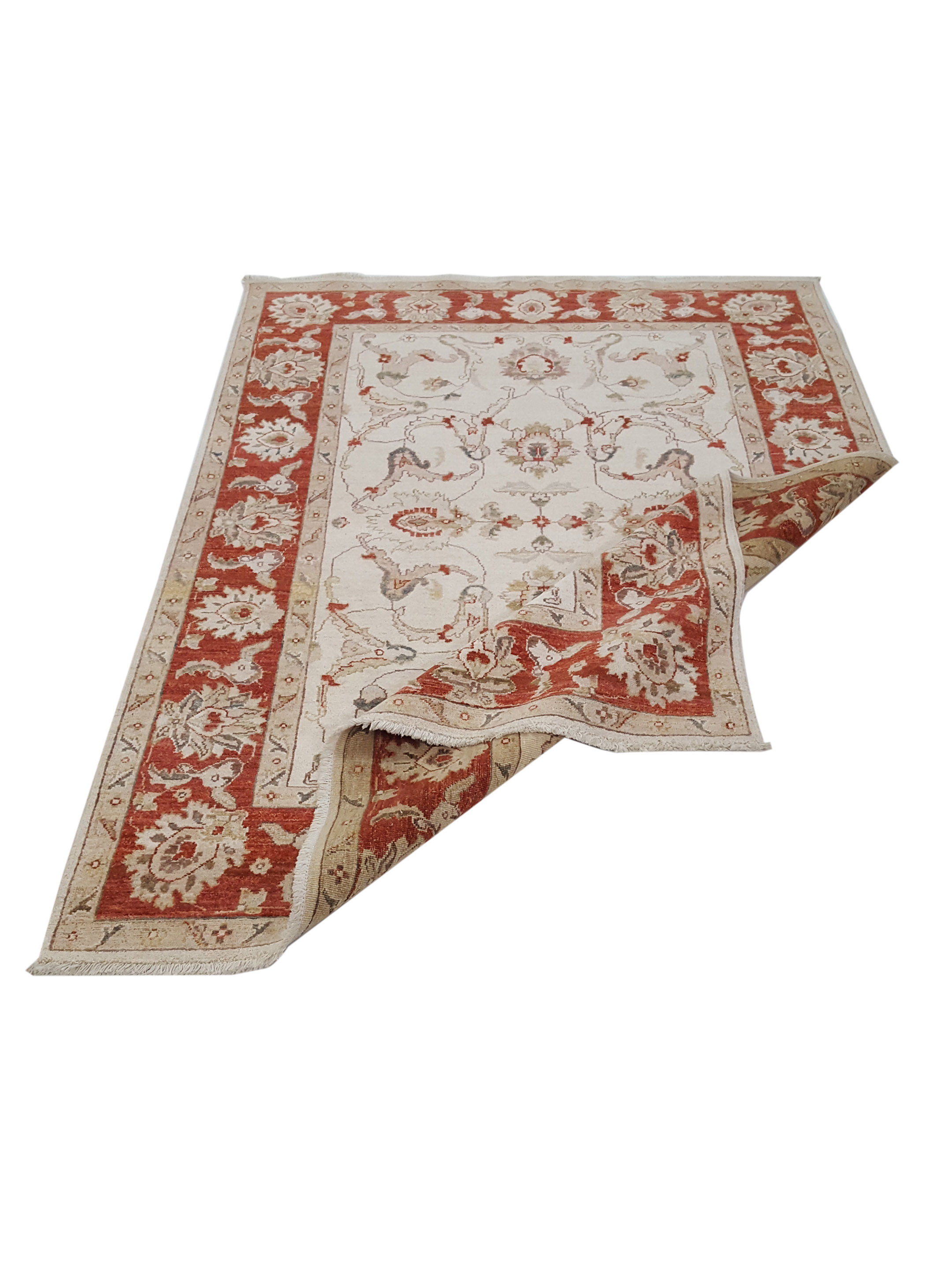 Ziegler Hand Knotted Ivory 5x7 - Image 3 of 7