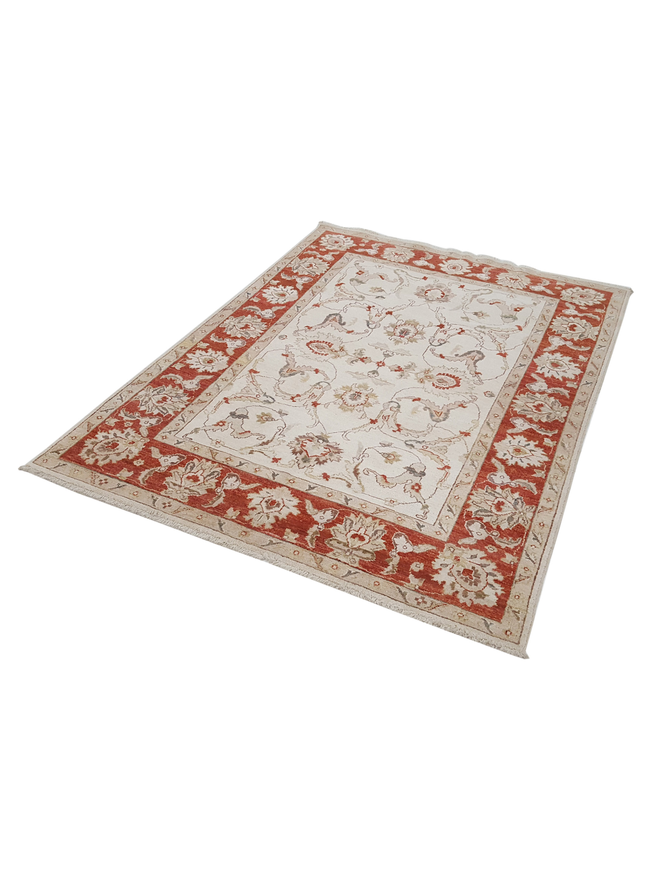Ziegler Hand Knotted Ivory 5x7 - Image 6 of 7