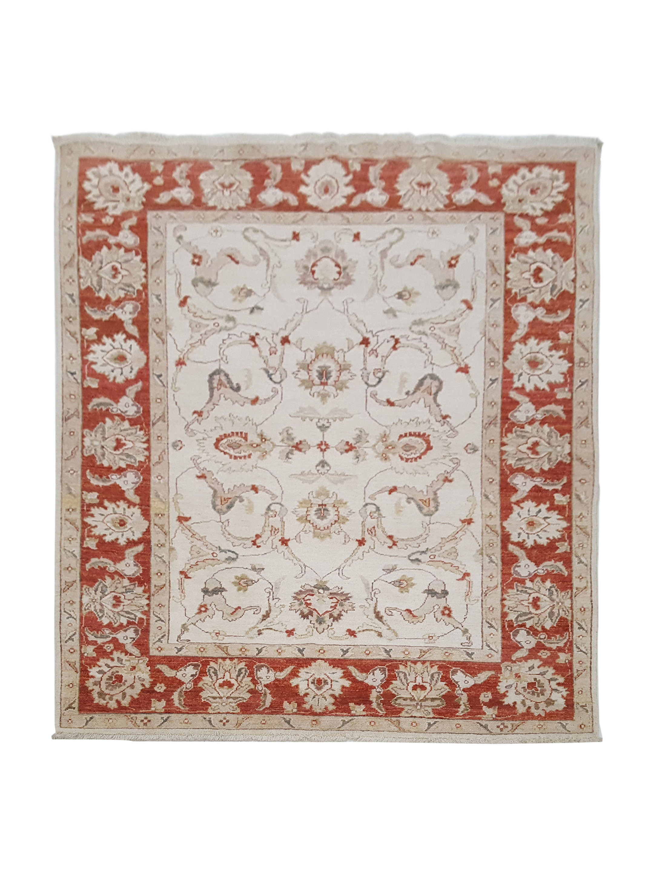Ziegler Hand Knotted Ivory 5x7 - Image 7 of 7