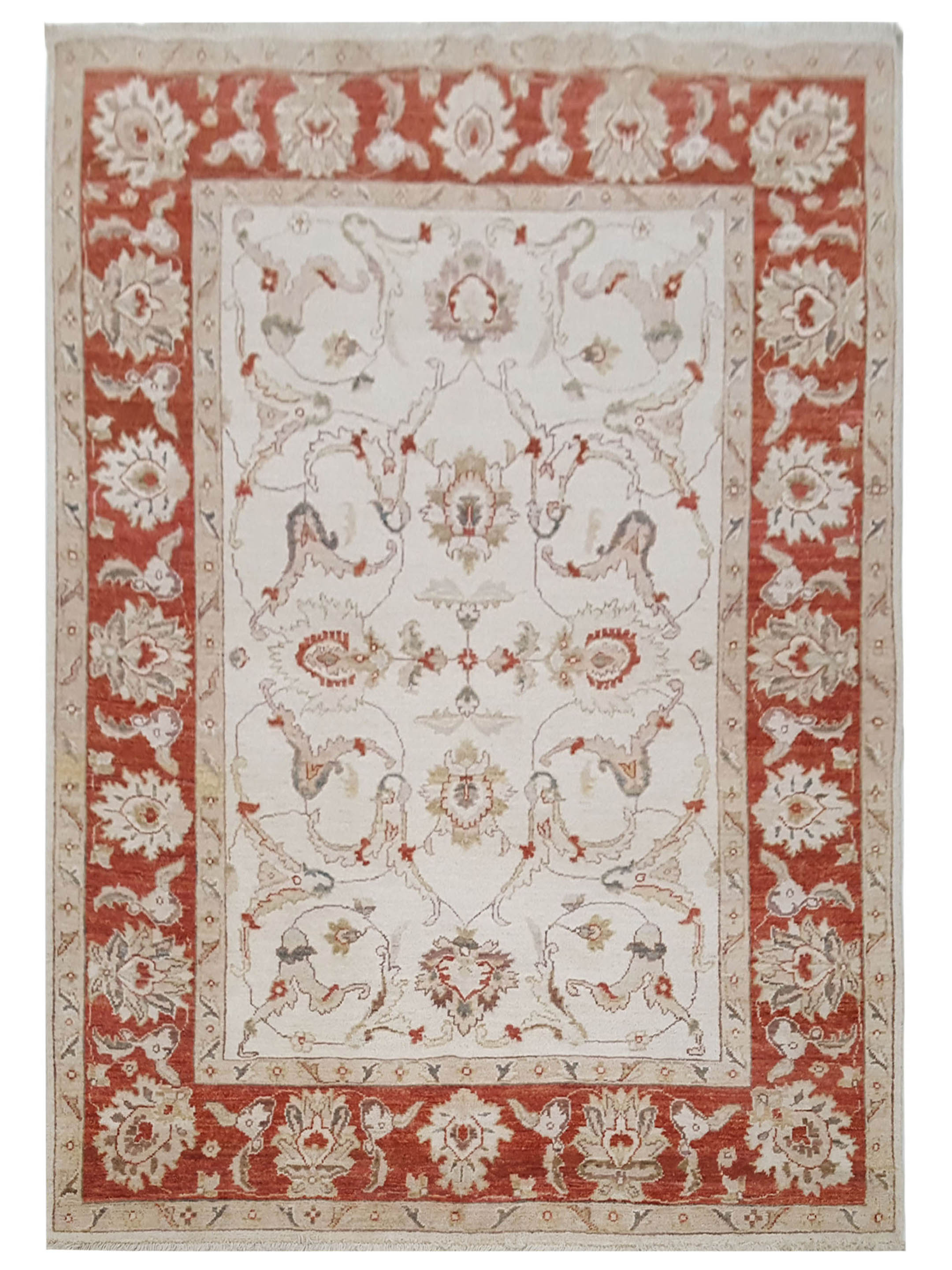 Ziegler Hand Knotted Ivory 5x7