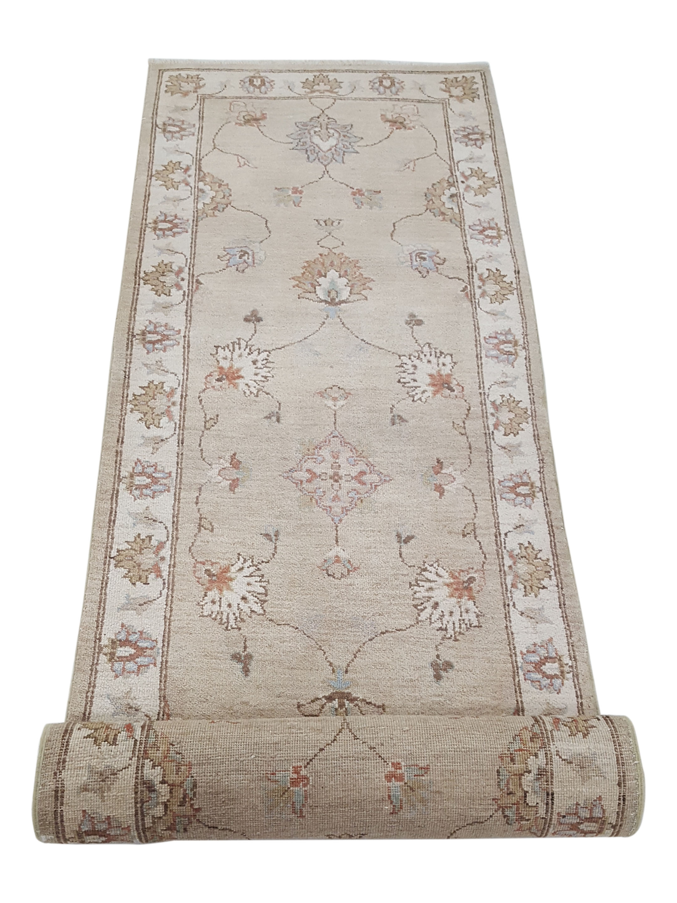 Ziegler Hand Knotted Lt.Brown 3x8 - Image 3 of 6