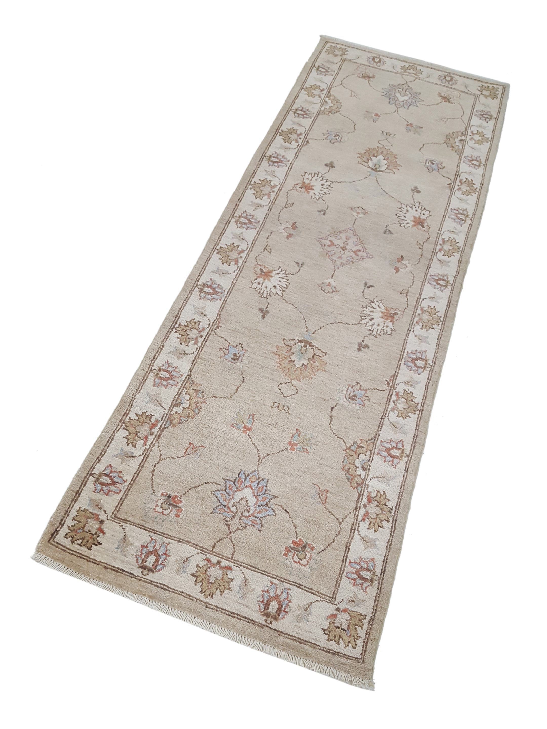 Ziegler Hand Knotted Lt.Brown 3x8 - Image 6 of 6