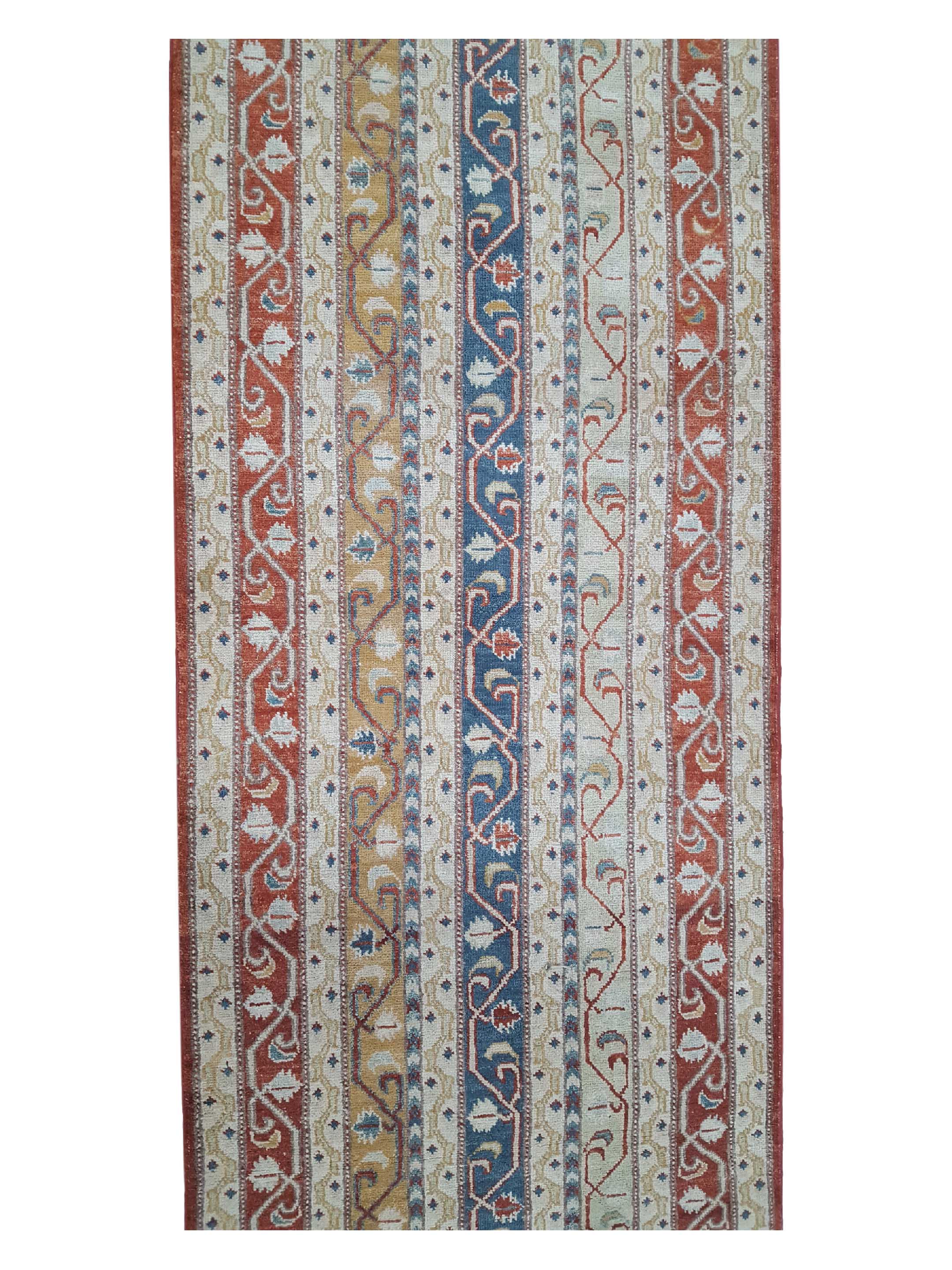 Ziegler Hand Knotted Red 3x10 - Image 4 of 5