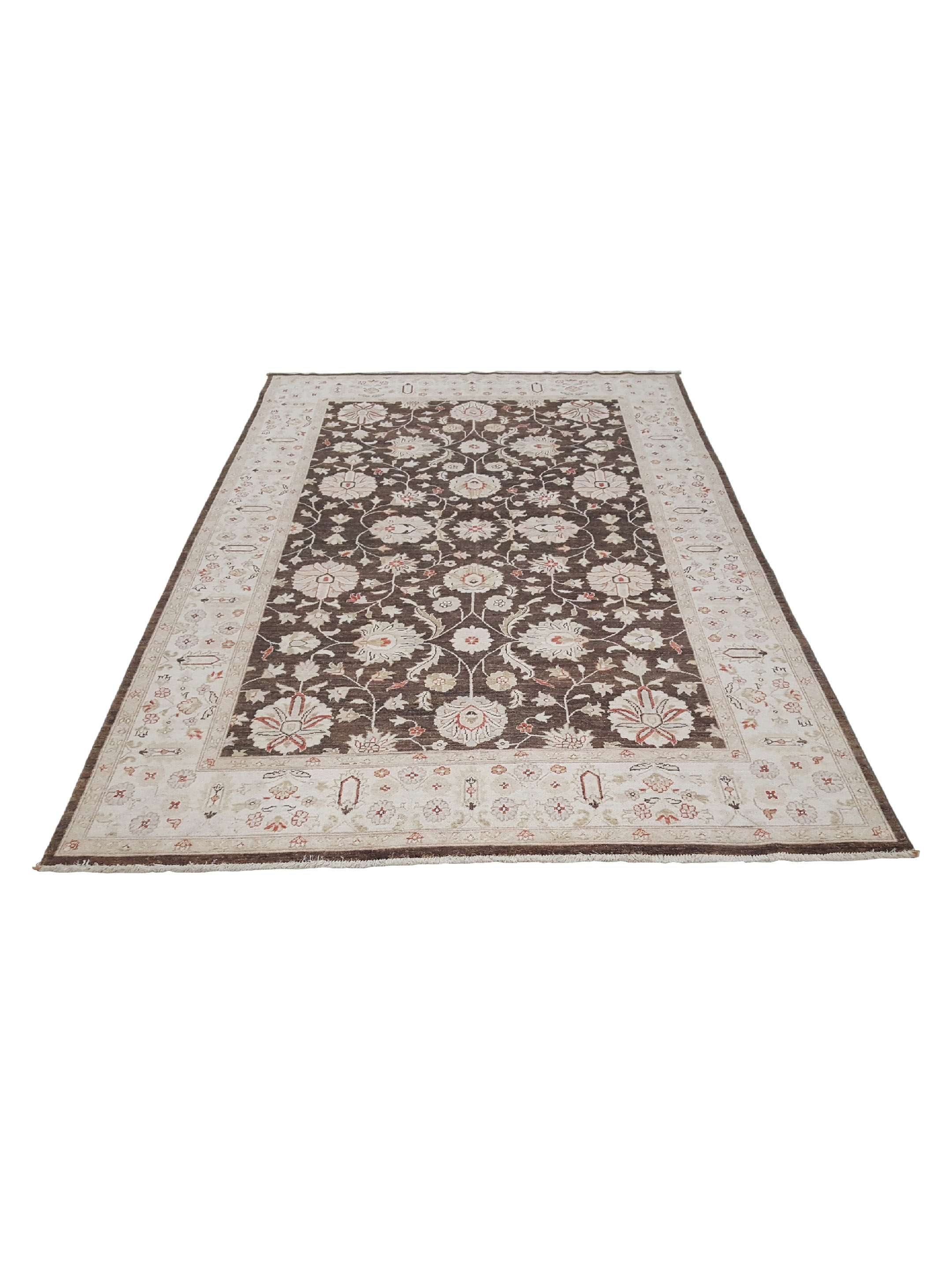Ziegler Hand Knotted Brown 6x9 - Image 2 of 6