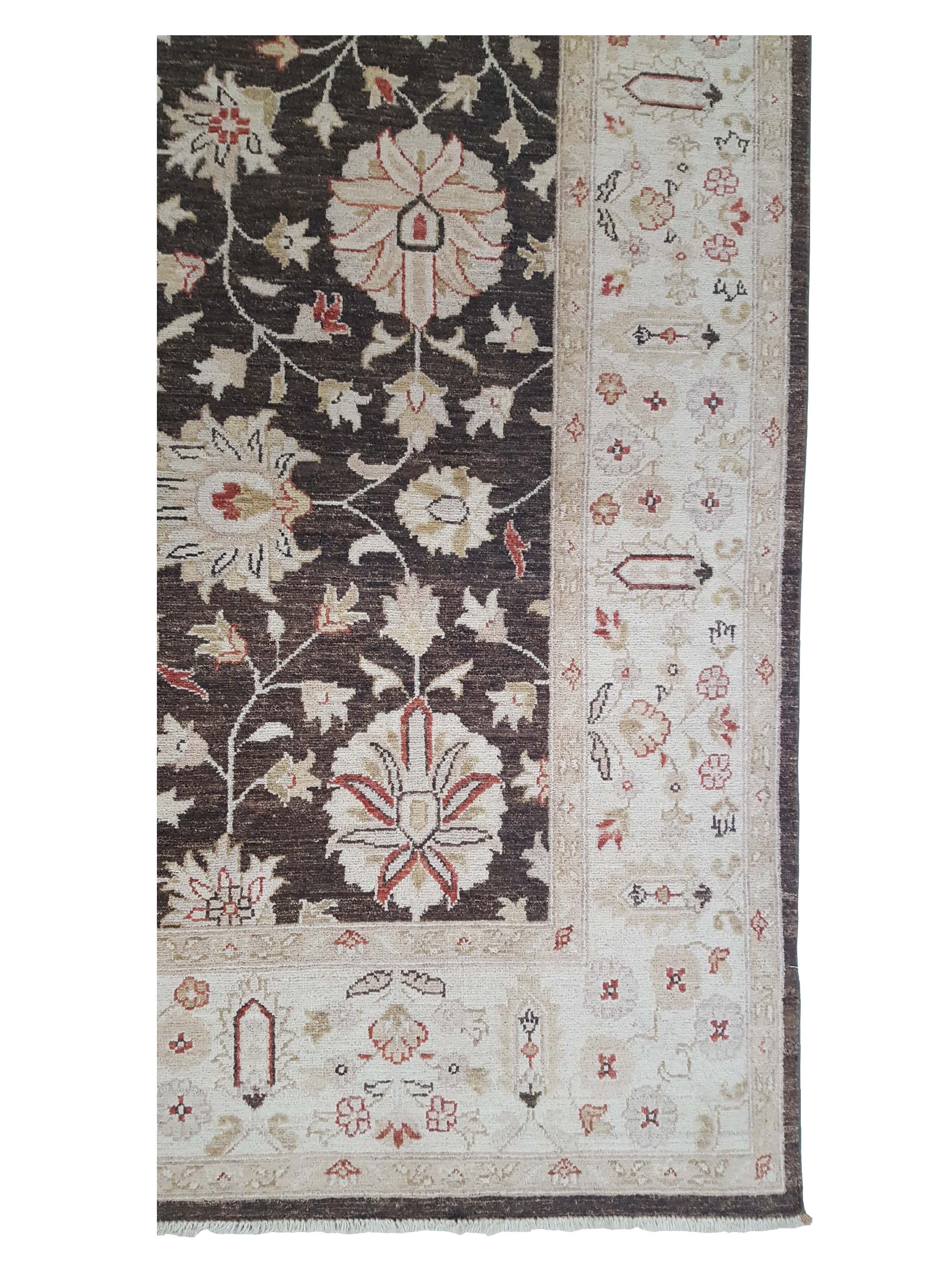 Ziegler Hand Knotted Brown 6x9 - Image 4 of 6