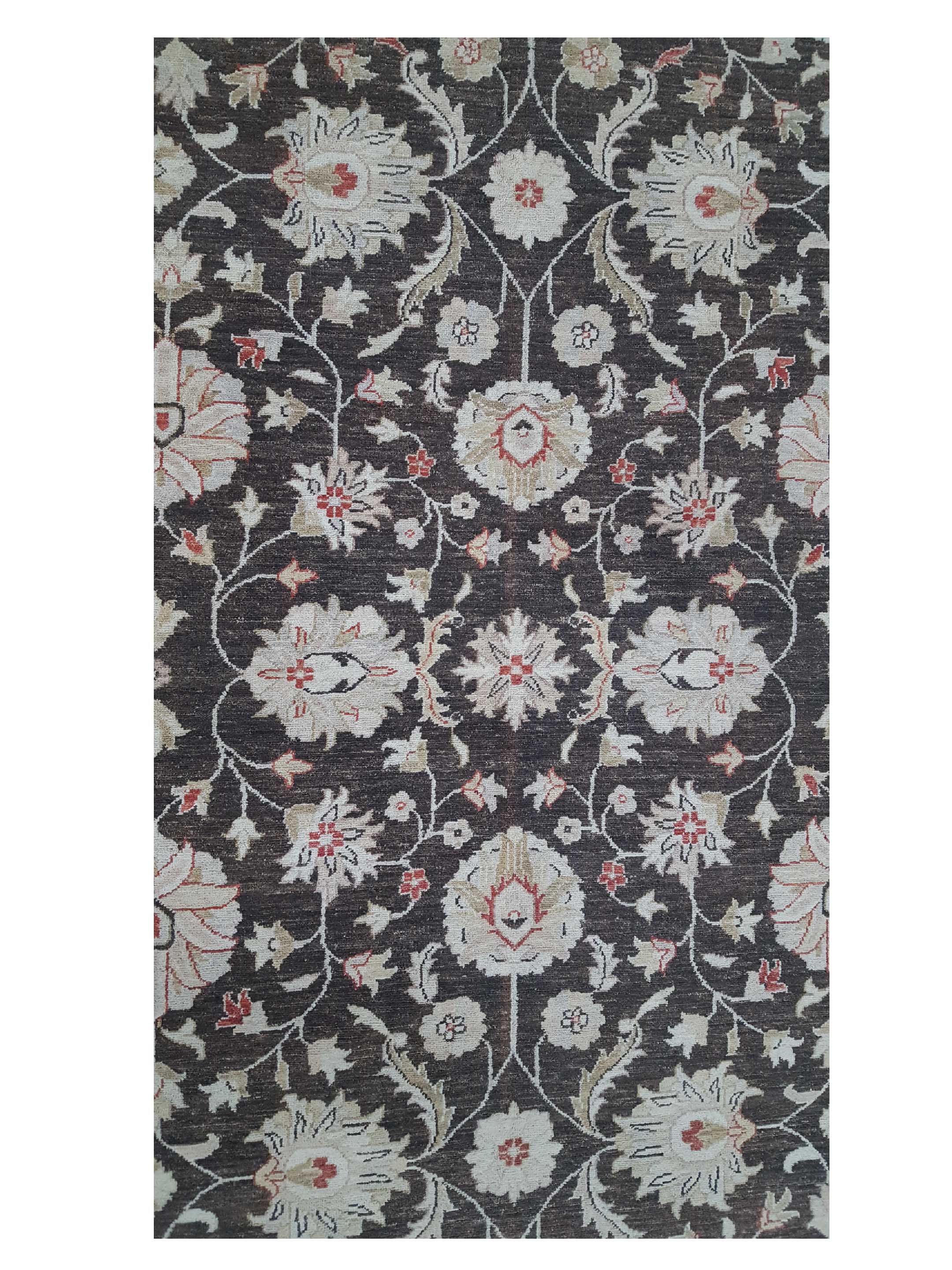 Ziegler Hand Knotted Brown 6x9 - Image 5 of 6