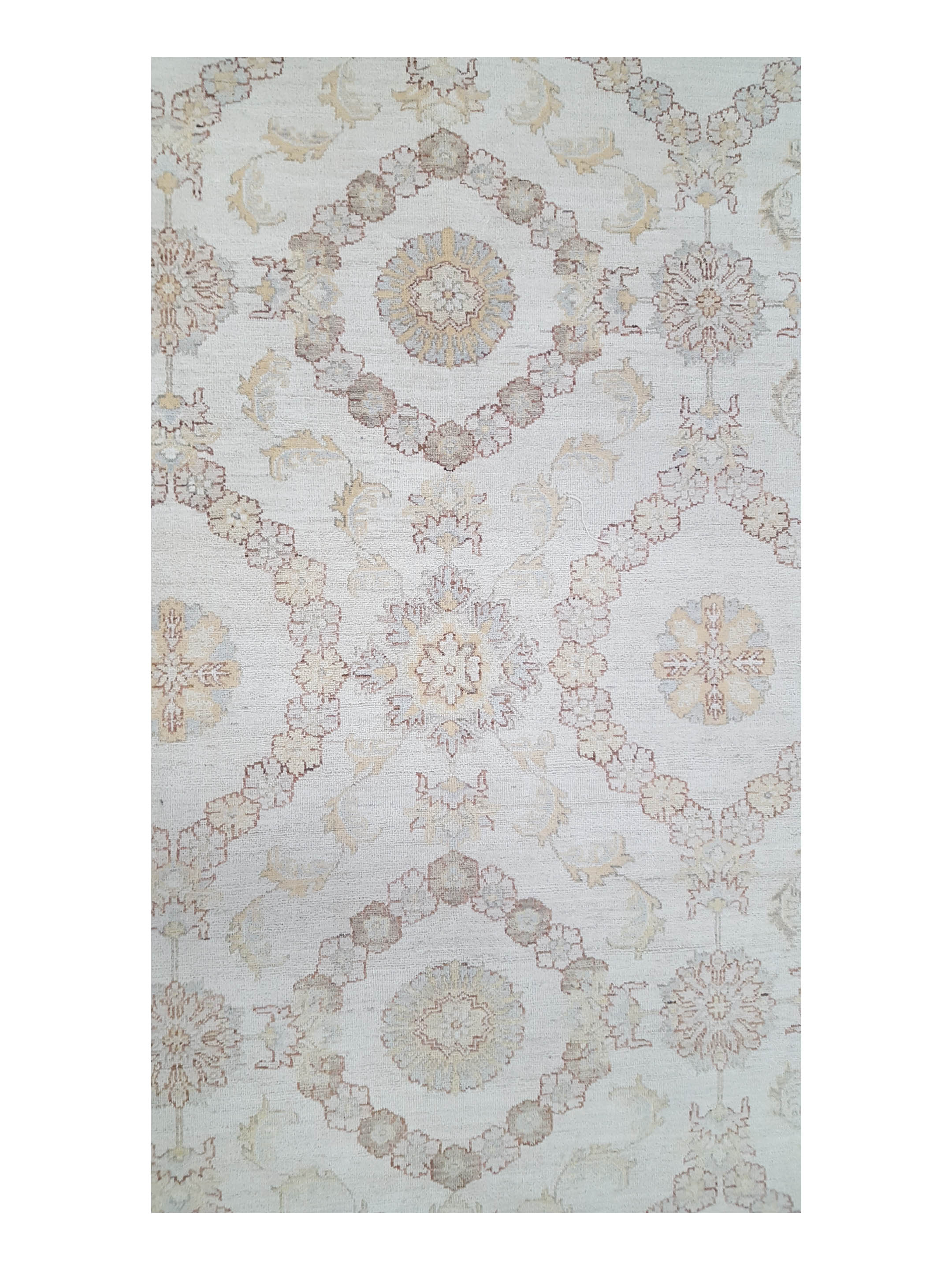 Ziegler Hand Knotted Ivory 9x12 - Image 5 of 6