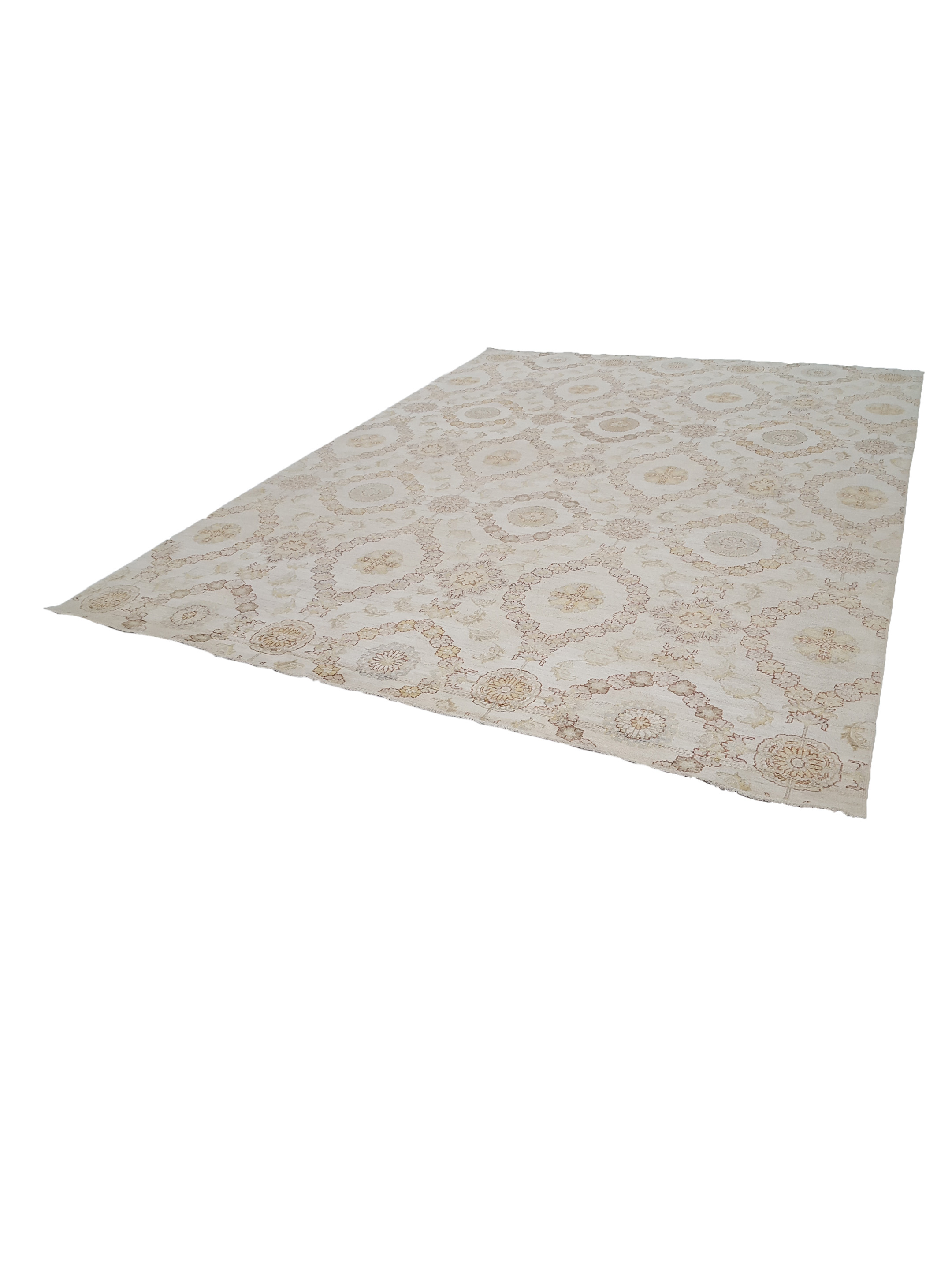 Ziegler Hand Knotted Ivory 9x12 - Image 6 of 6