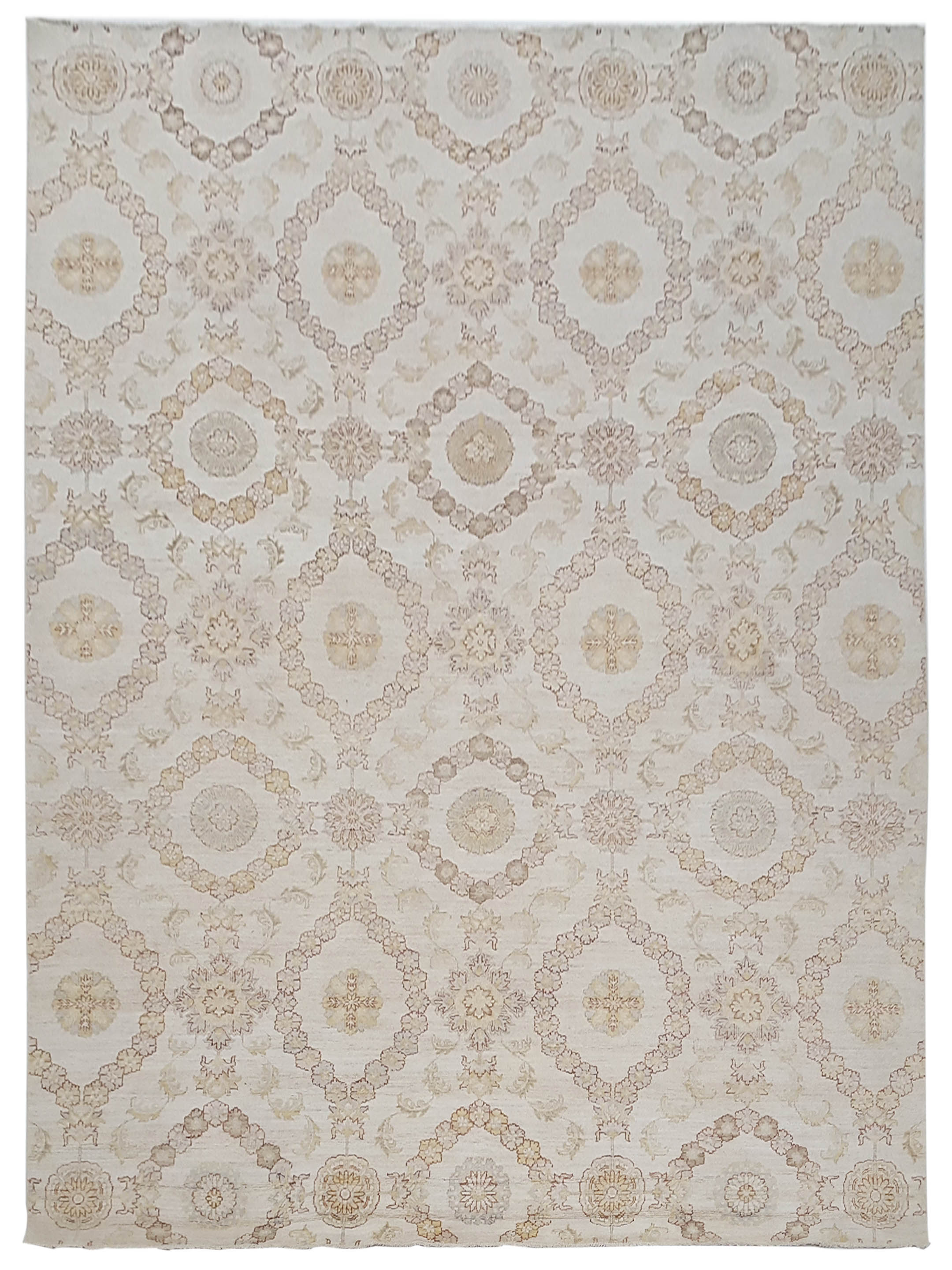 Ziegler Hand Knotted Ivory 9x12
