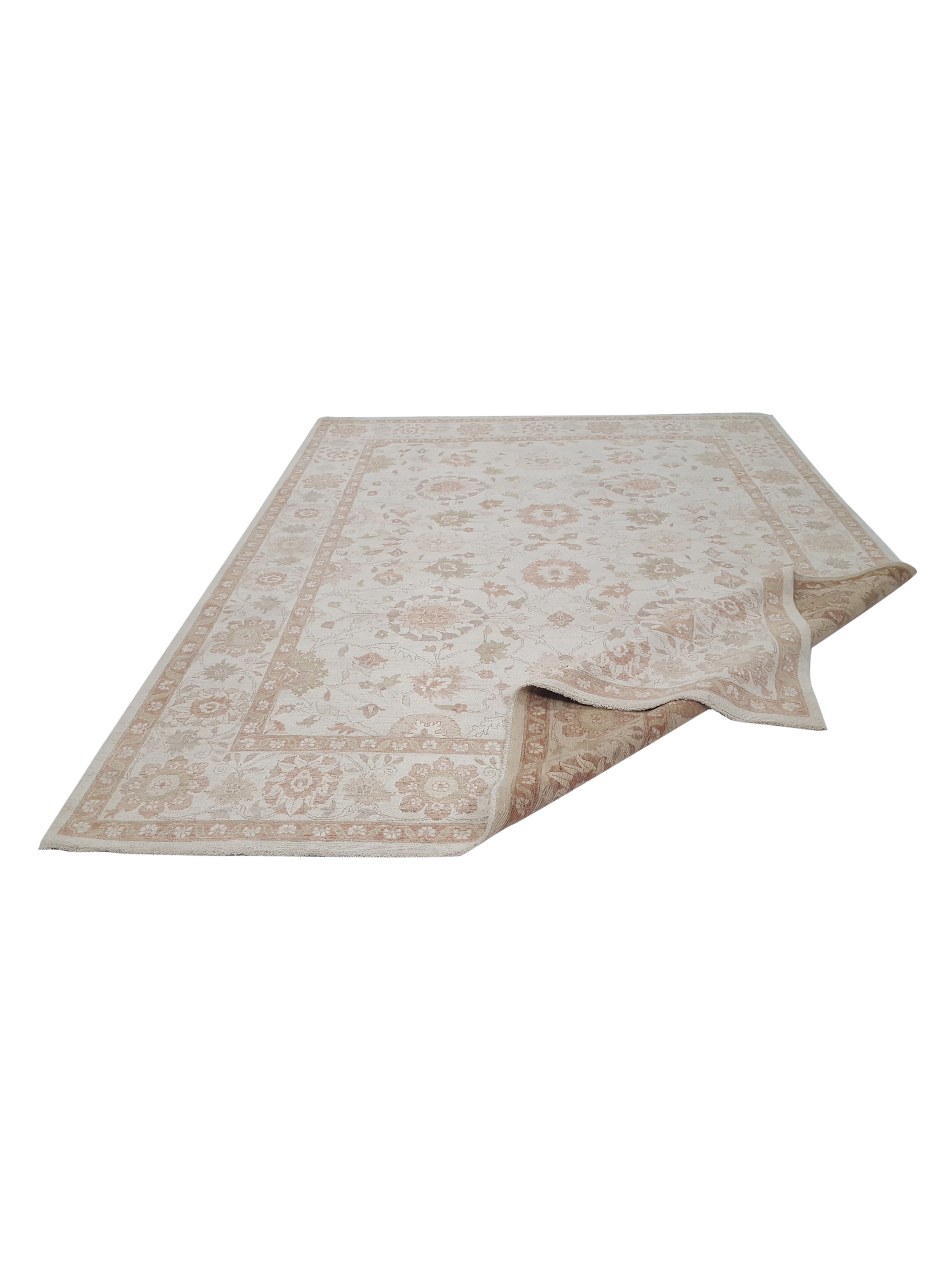 Ziegler Hand Knotted Ivory 9x12 - Image 3 of 6