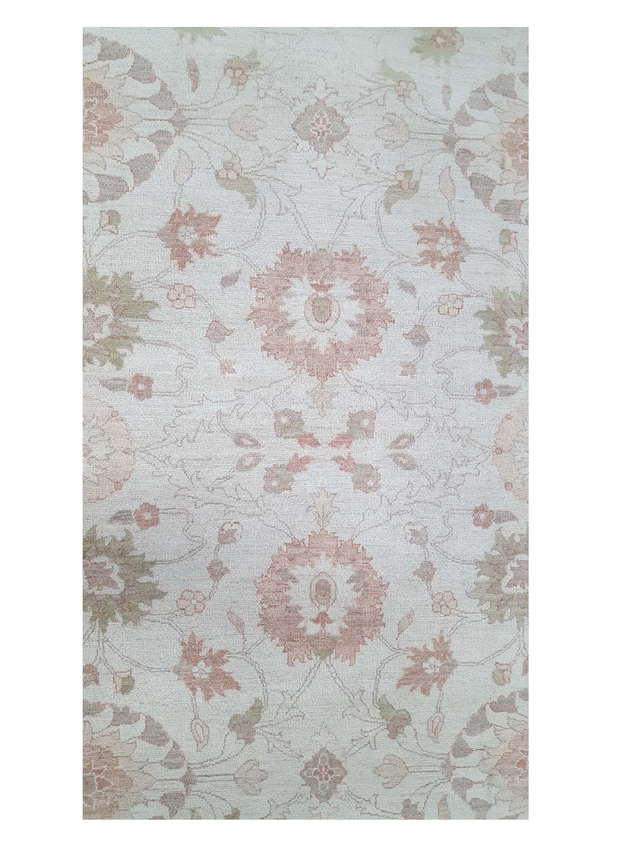Ziegler Hand Knotted Ivory 9x12 - Image 5 of 6