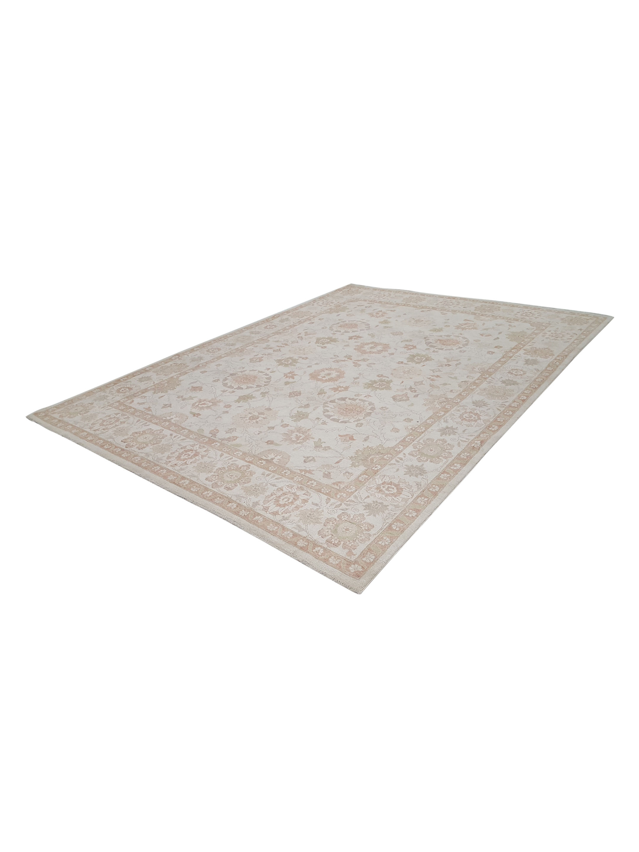 Ziegler Hand Knotted Ivory 9x12 - Image 6 of 6