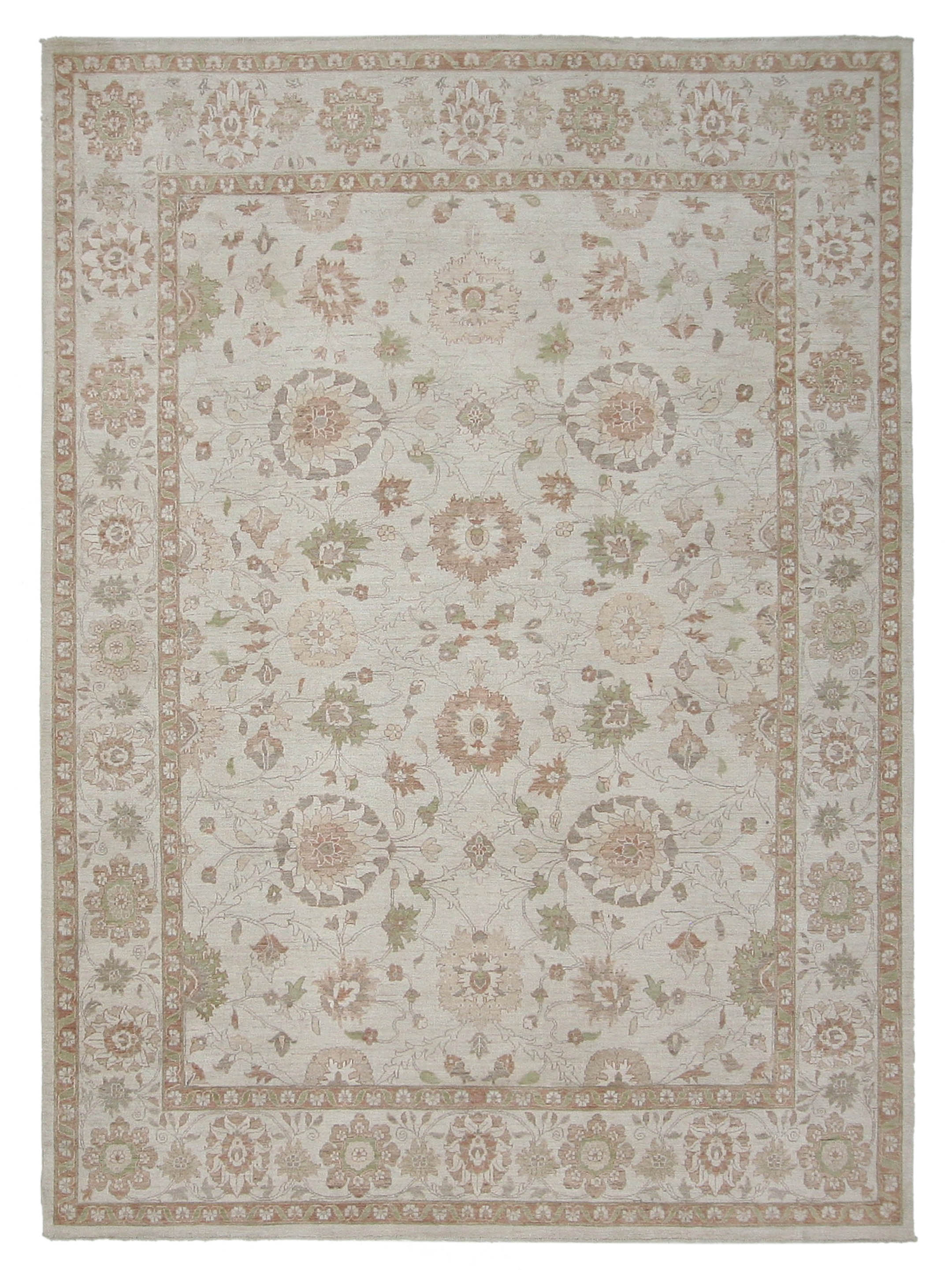 Ziegler Hand Knotted Ivory 9x12