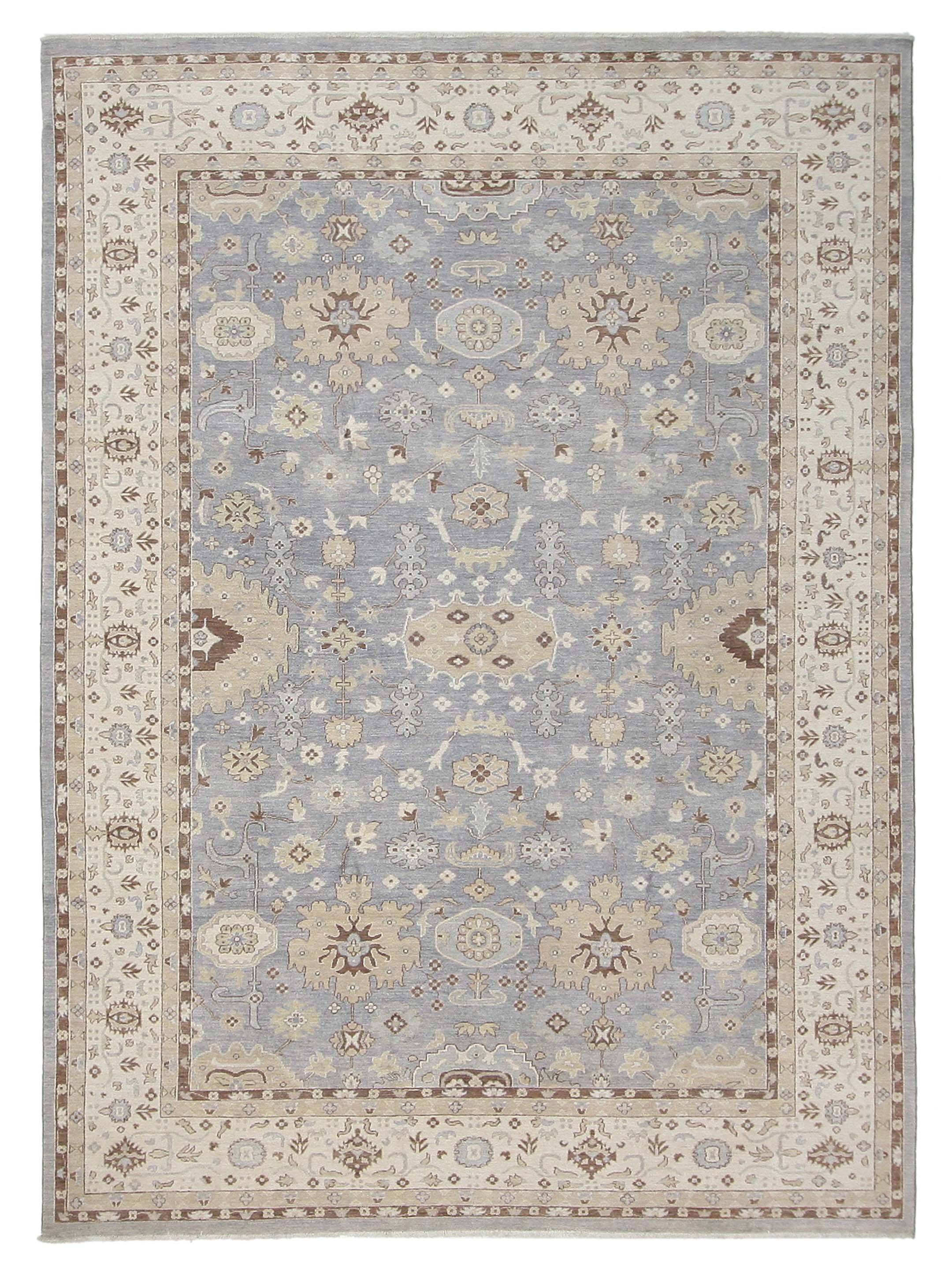 Ziegler Hand Knotted Lt.Grey 9x12