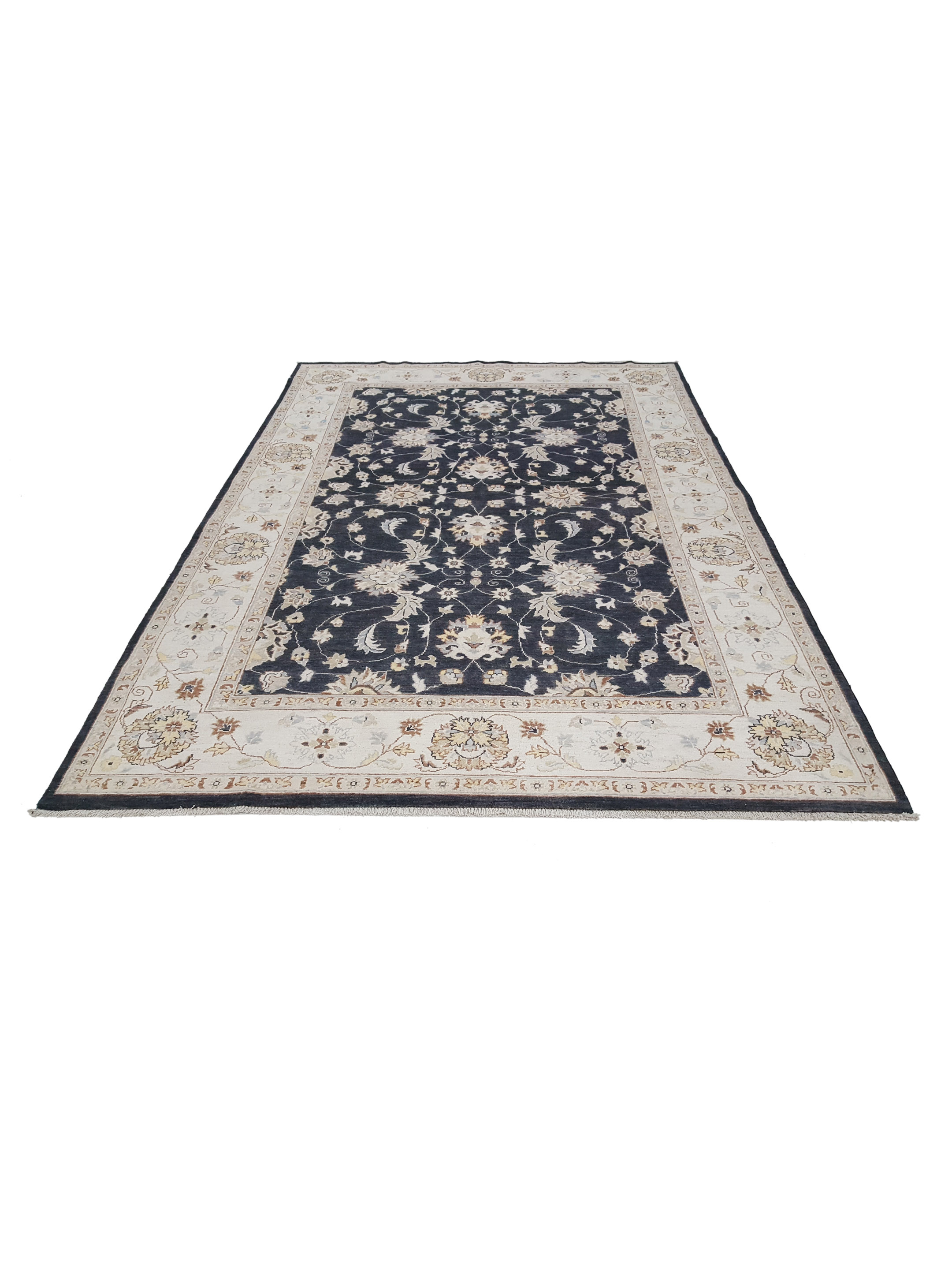 Ziegler Hand Knotted Black 7x10 - Image 2 of 5