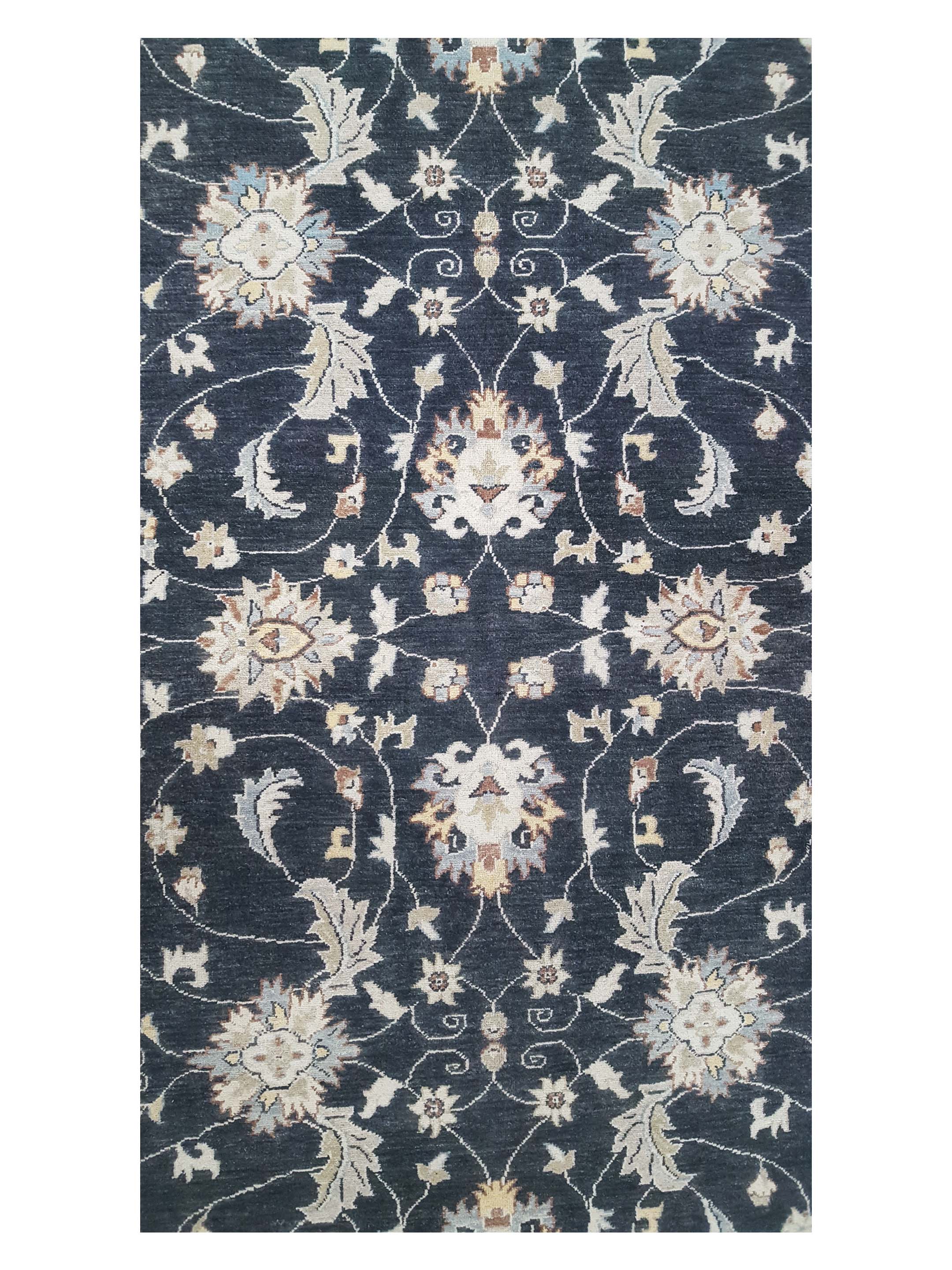 Ziegler Hand Knotted Black 7x10 - Image 5 of 5