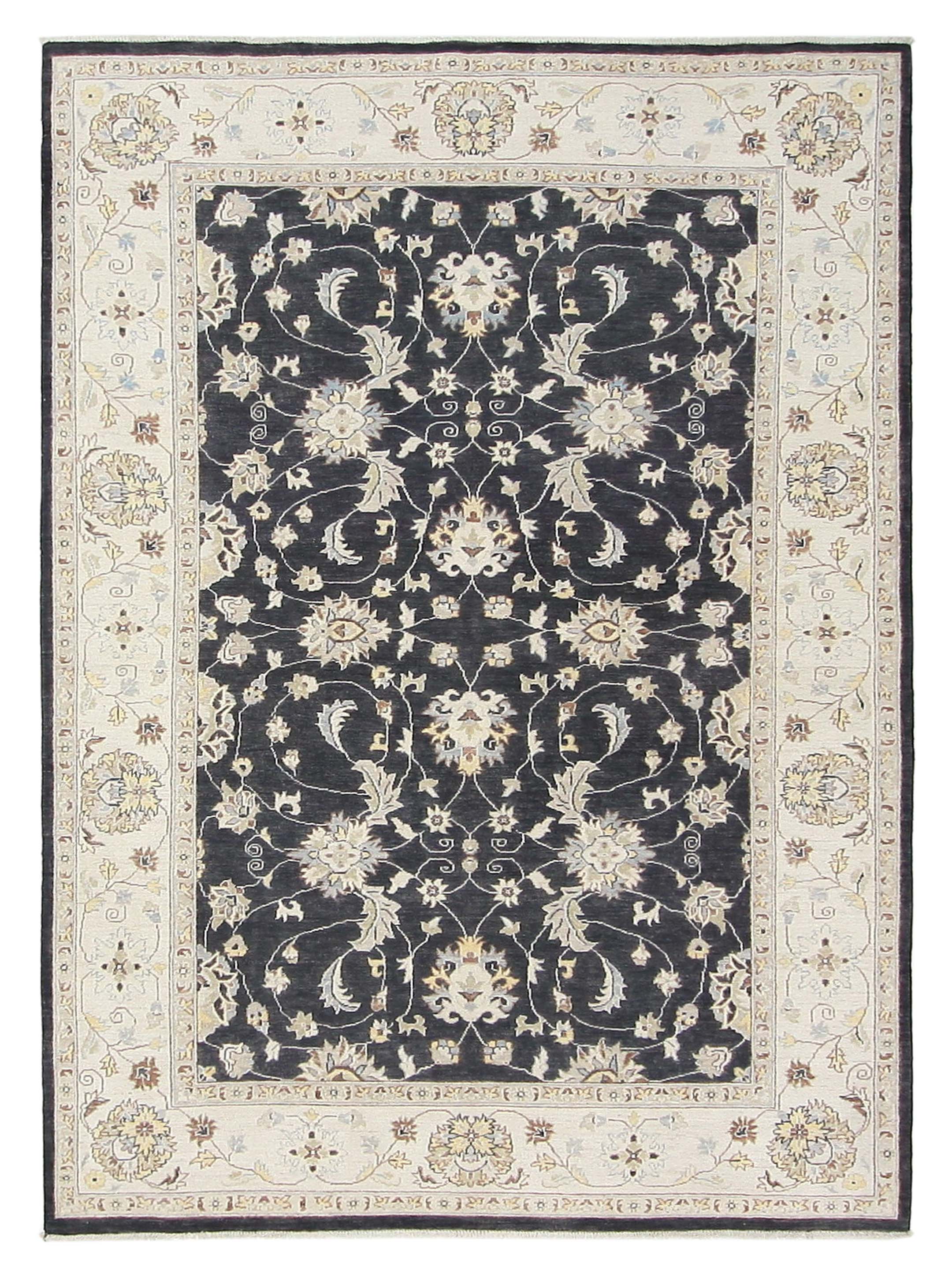 Ziegler Hand Knotted Black 7x10
