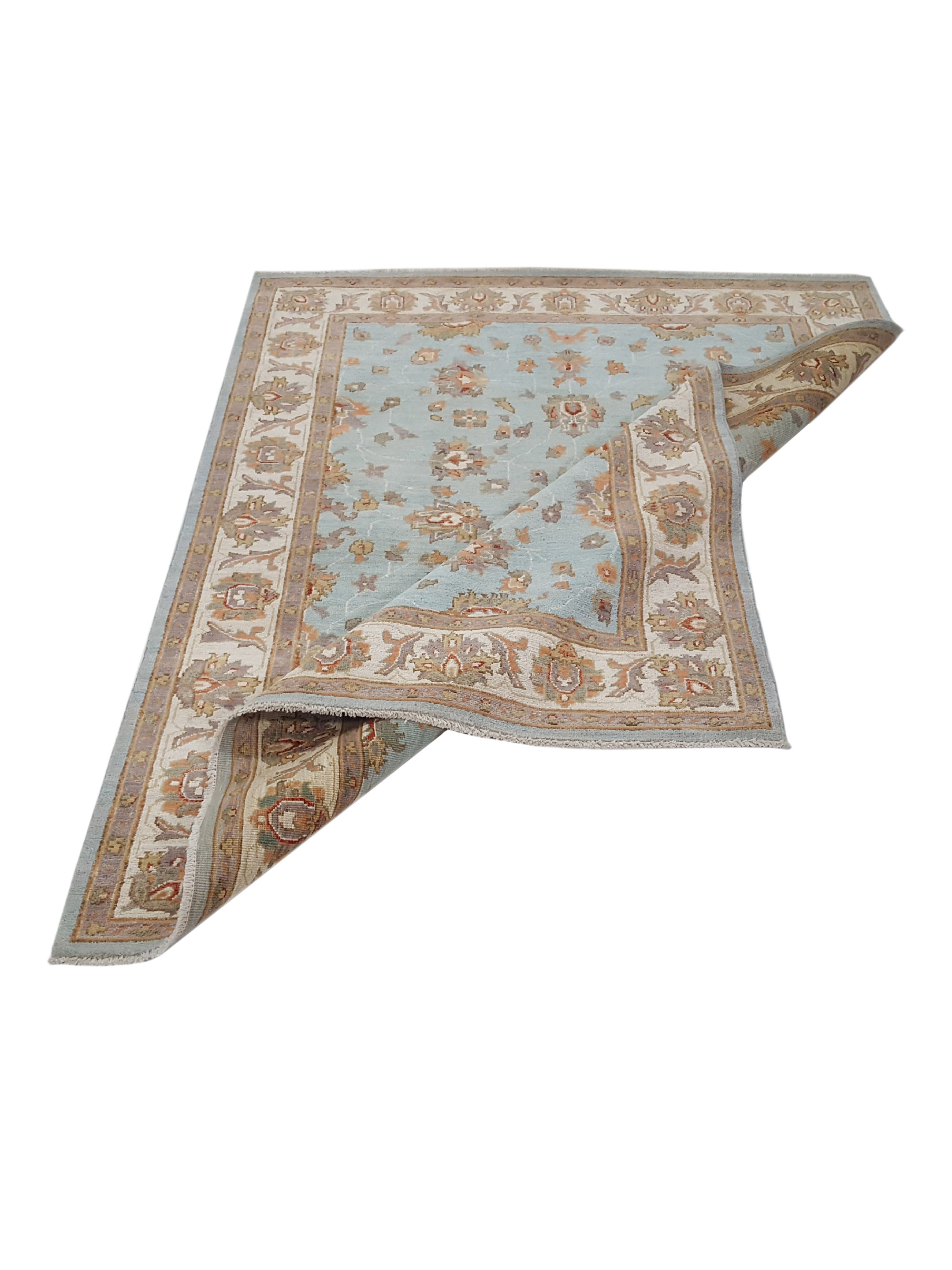 Ziegler Hand Knotted Blue 5x6 - Image 3 of 6