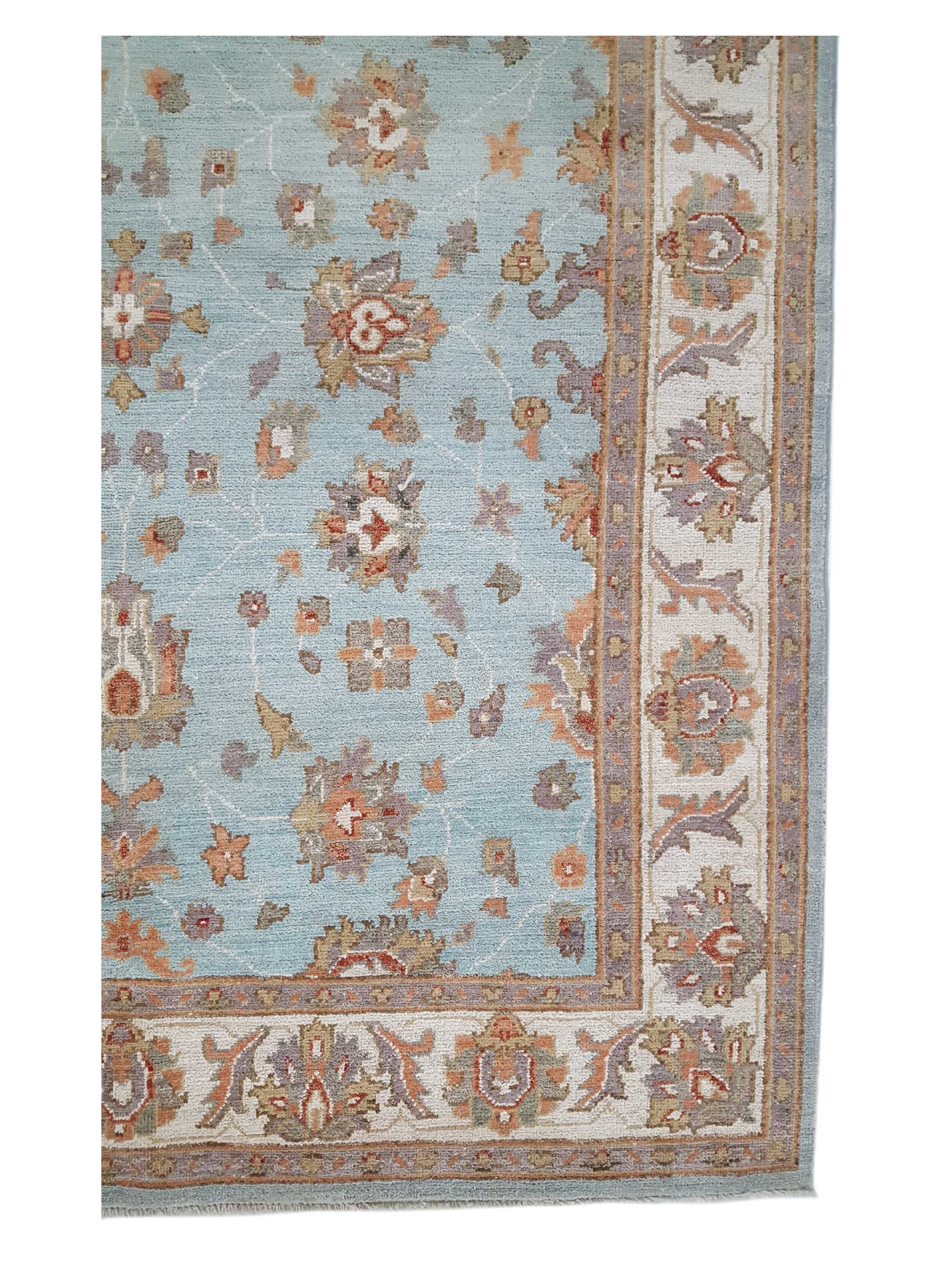 Ziegler Hand Knotted Blue 5x6 - Image 4 of 6