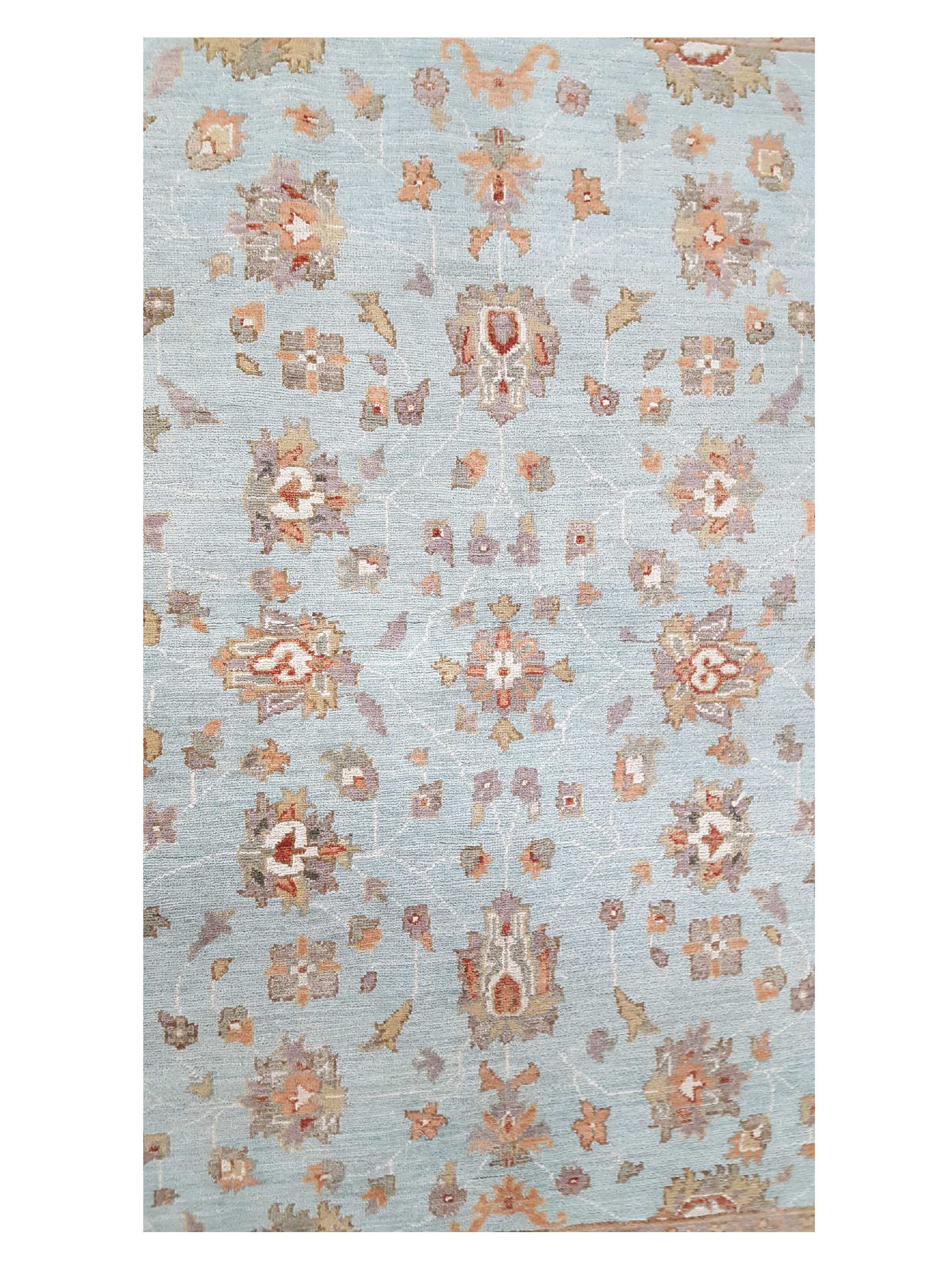 Ziegler Hand Knotted Blue 5x6 - Image 5 of 6