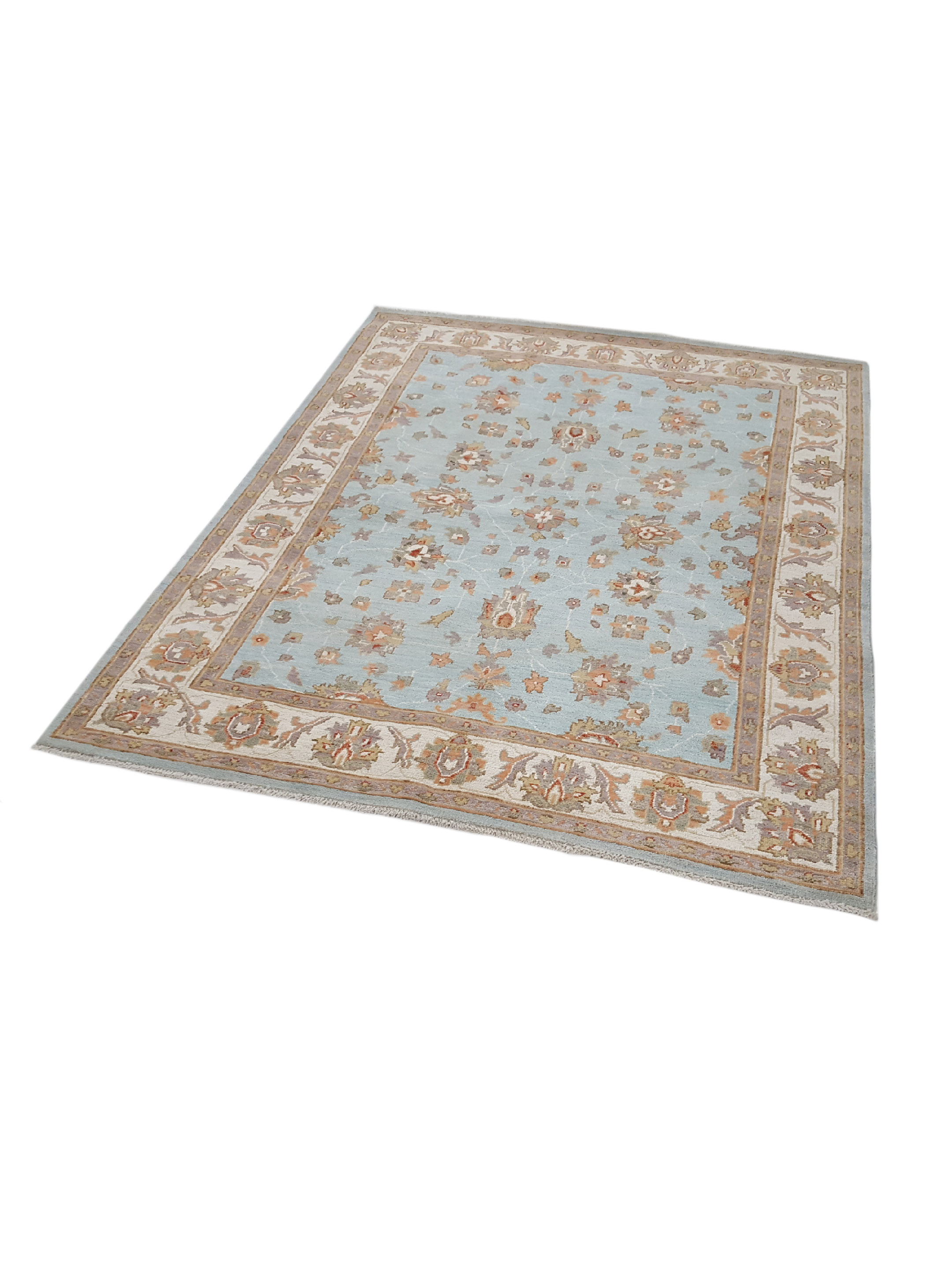 Ziegler Hand Knotted Blue 5x6 - Image 6 of 6
