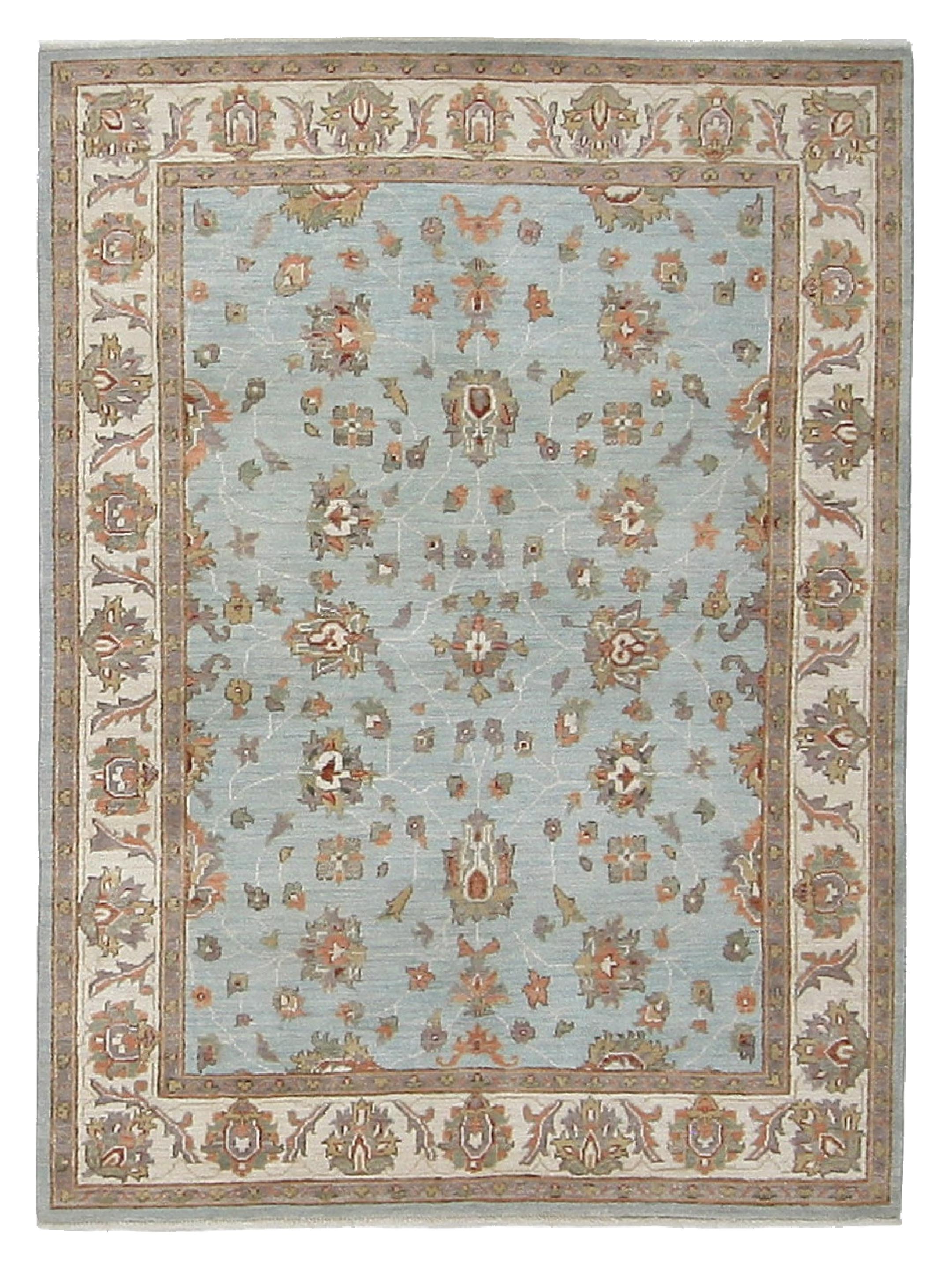Ziegler Hand Knotted Blue 5x6