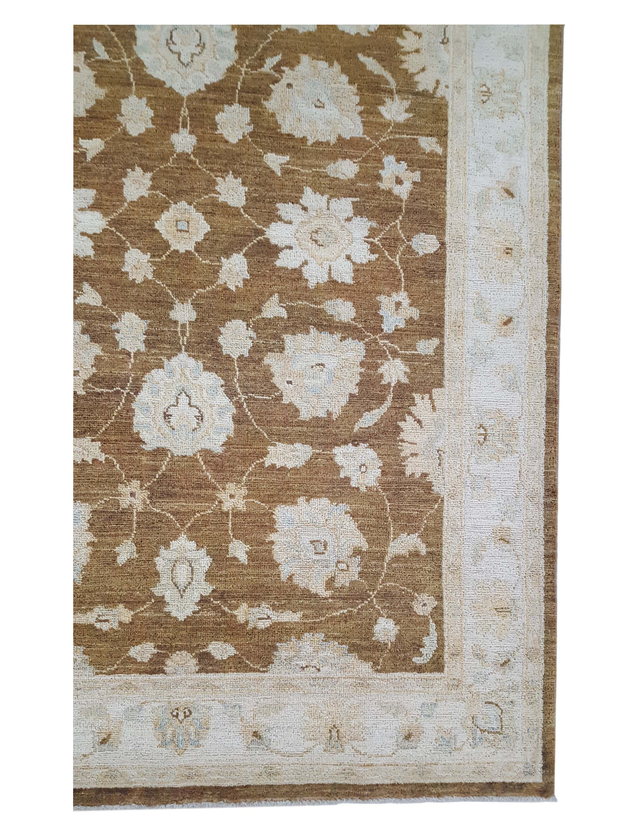 Ziegler Hand Knotted Brown 4x6 - Image 4 of 5